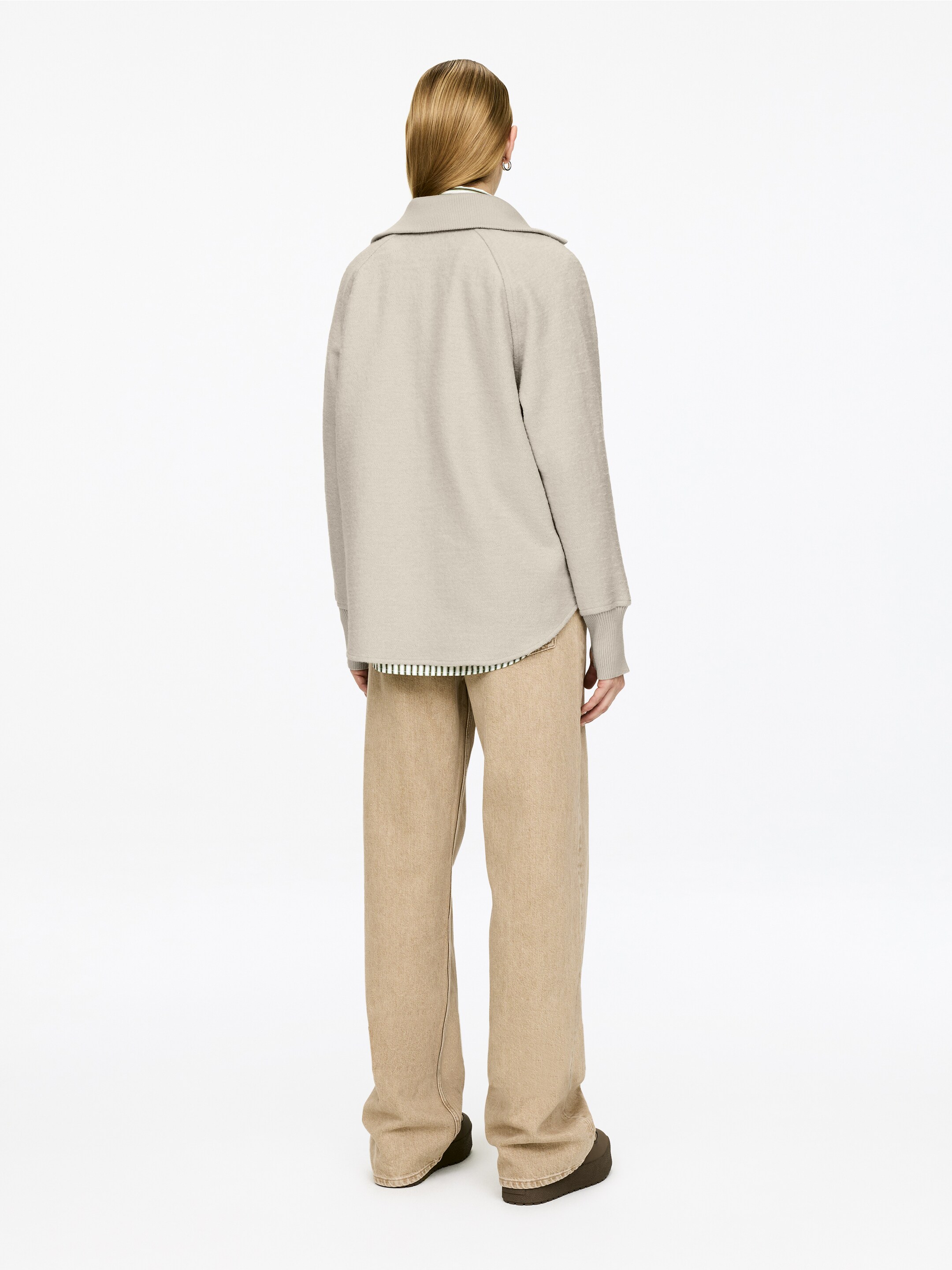 Grotere afbeelding bekijken: Trui van gekookte wol en katoen - Gebroken wit - DAMES | H&M BE 3