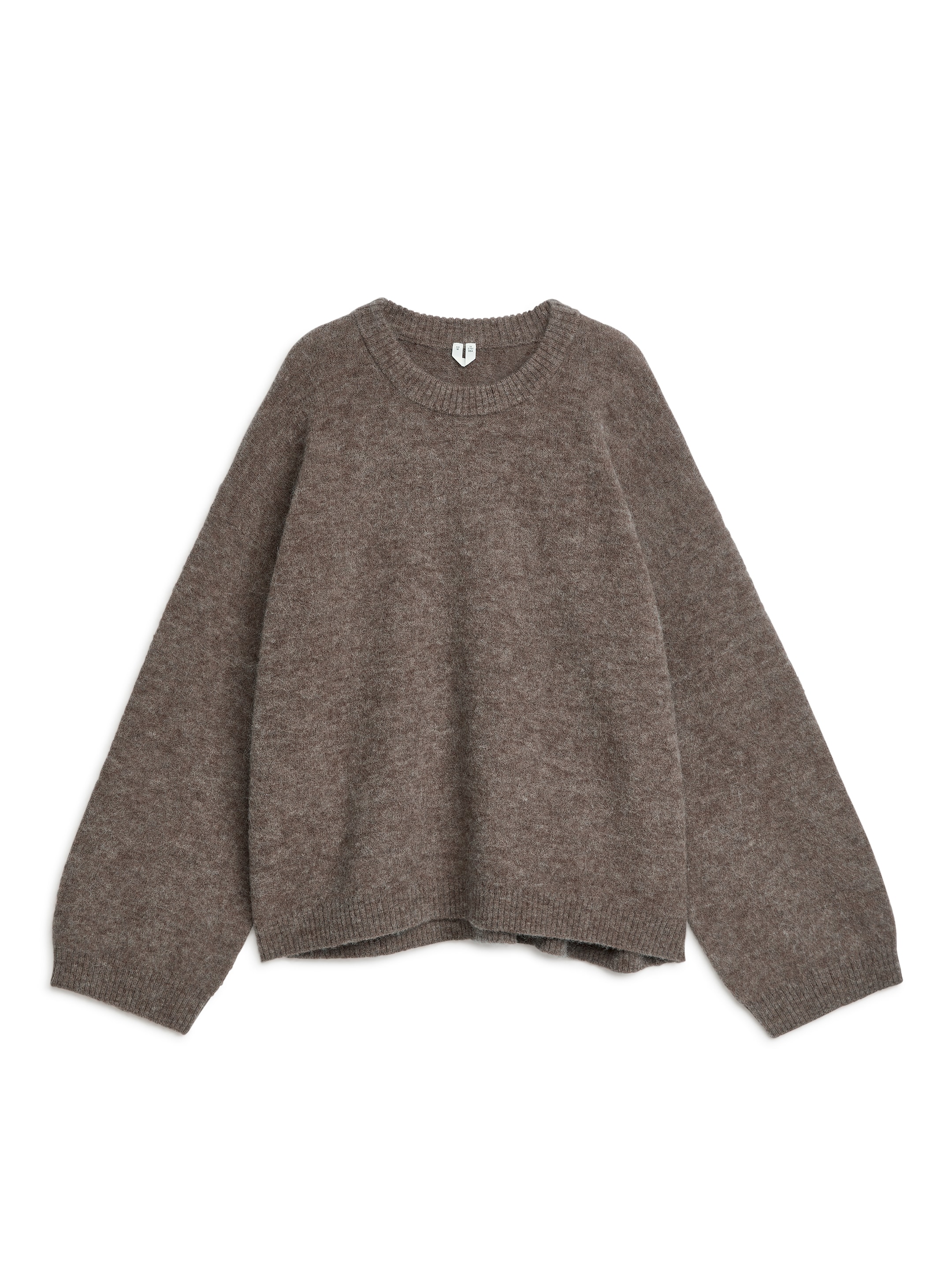 View larger image: Alpaca-Wool Blend Jumper - Mole Melange - Ladies | H&M GB 1