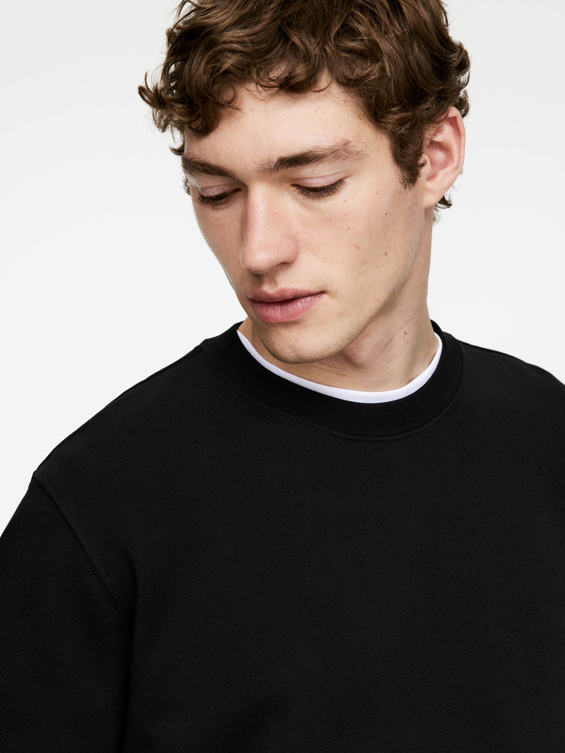 Mid-Weight Sweatshirt - Black - Regular fit - Men - StillMedia/Lookbook - 6