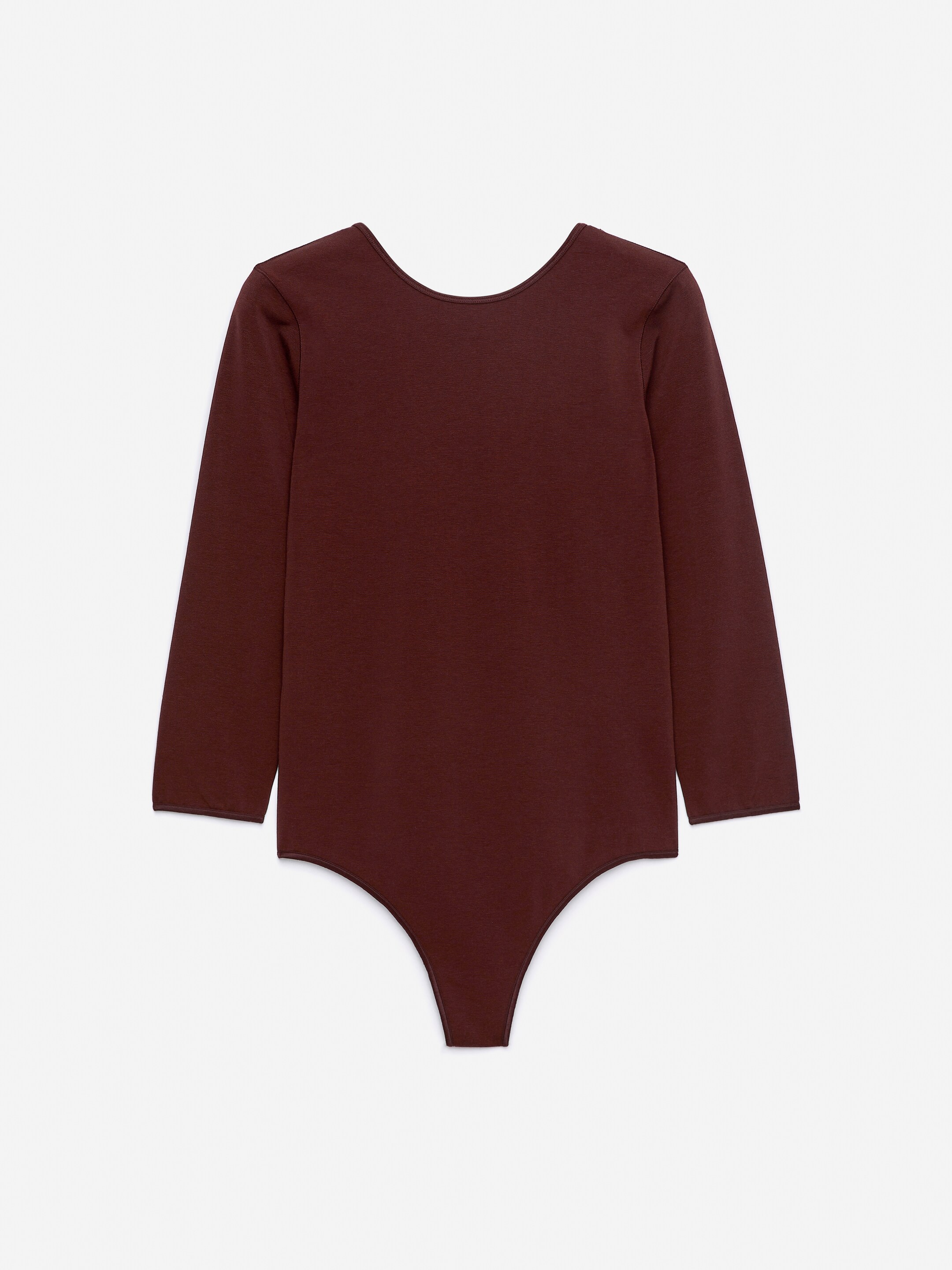 Ver imagen más grande: Bodi de manga larga - Marrón oscuro - MUJER | H&M ES 5