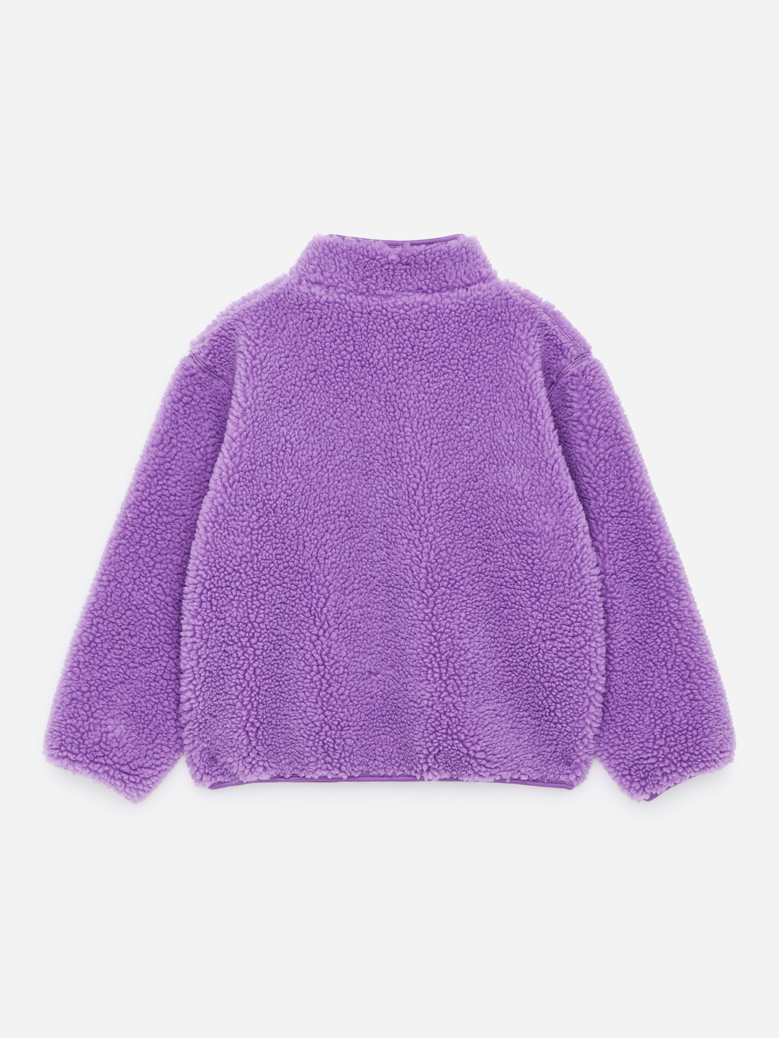 Teddyjacke - Lila/Dunkelbeige - 3