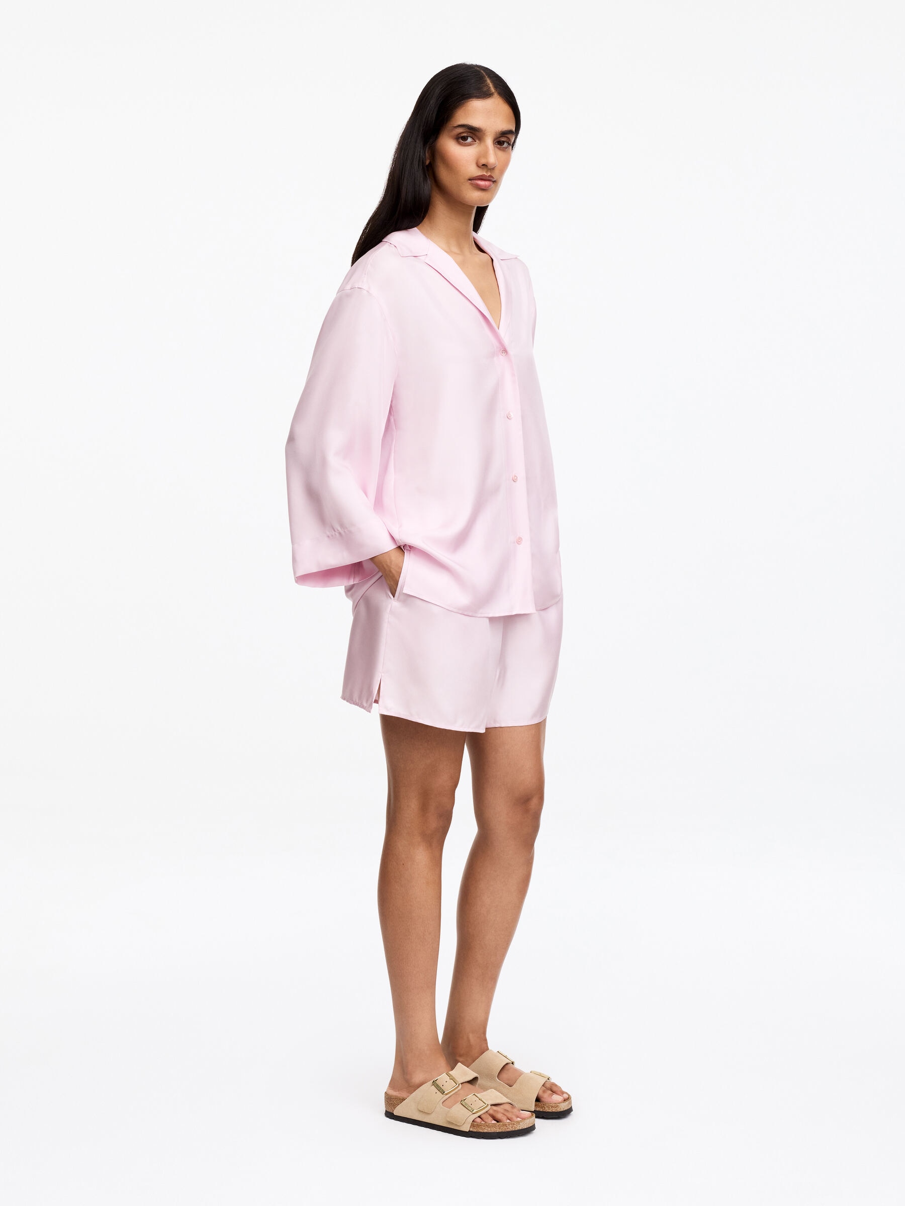 Seidenhemd - Rosa - Regular Fit - Damen - StillMedia/Lookbook - 5