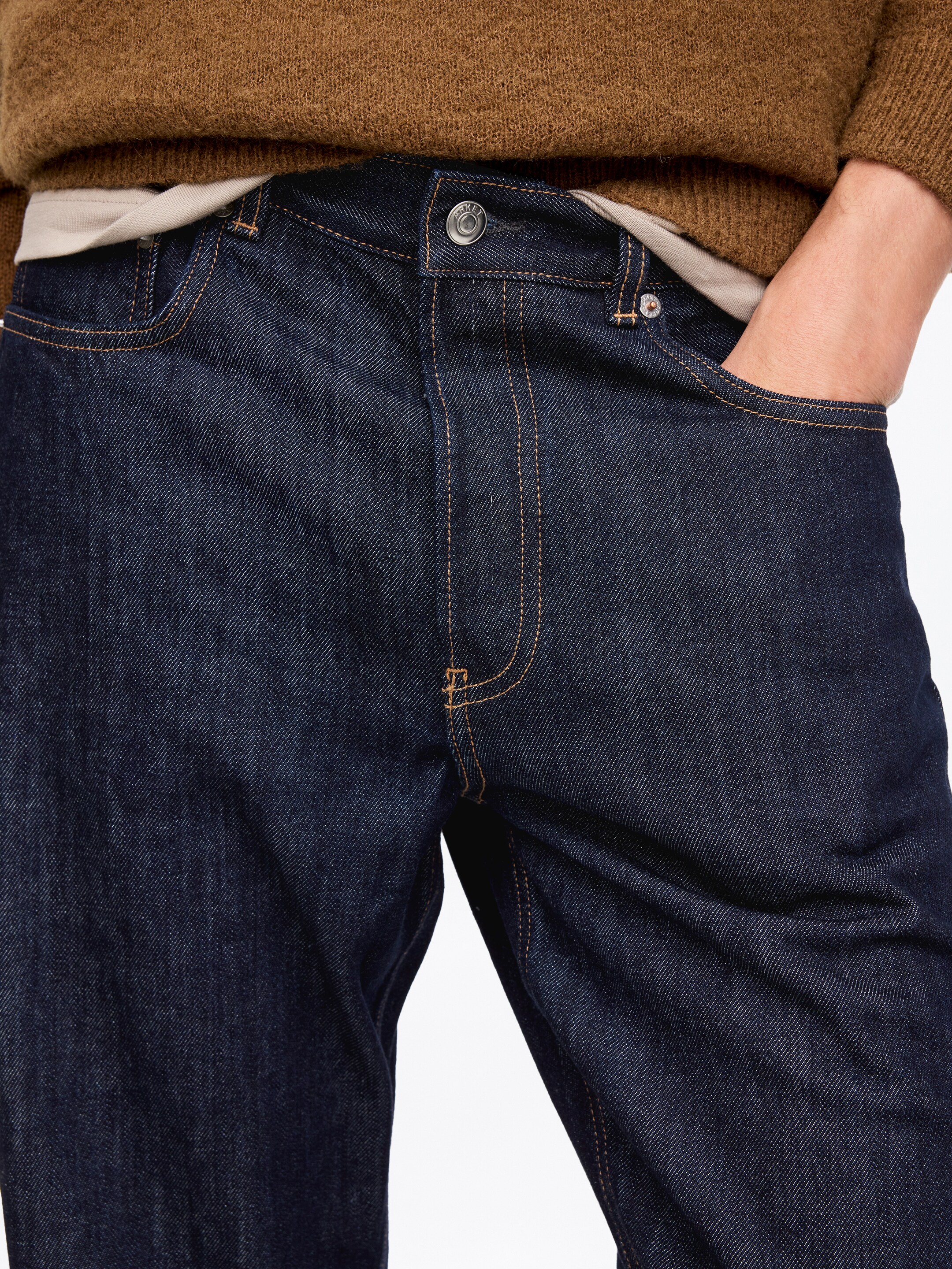 OCEAN Loose Straight Jeans - Dark Blue - Loose fit - Men - StillMedia/Lookbook - 21