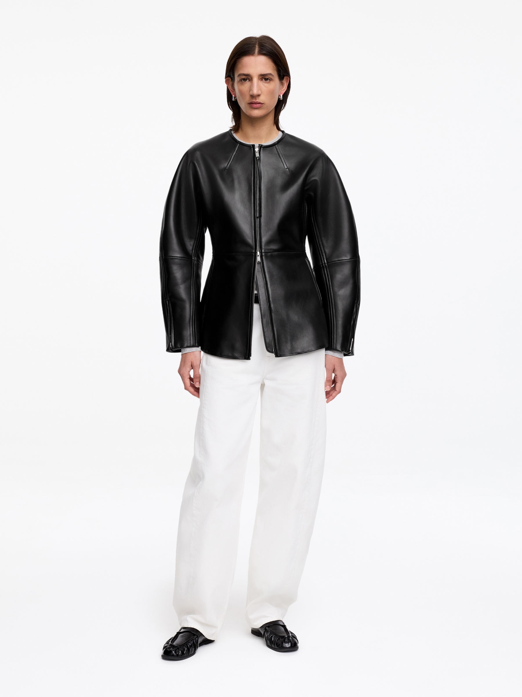 Vorgeformte Lederjacke-#272627-18176