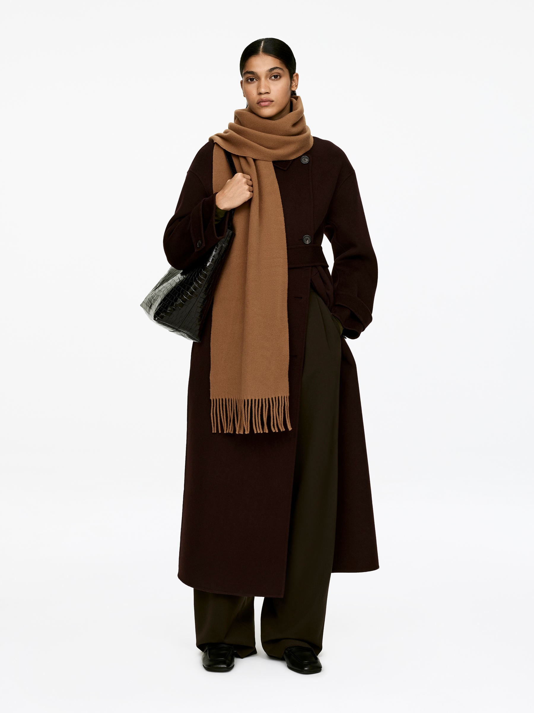 Wool Scarf - Brown - Women - StillMedia/Lookbook - 4