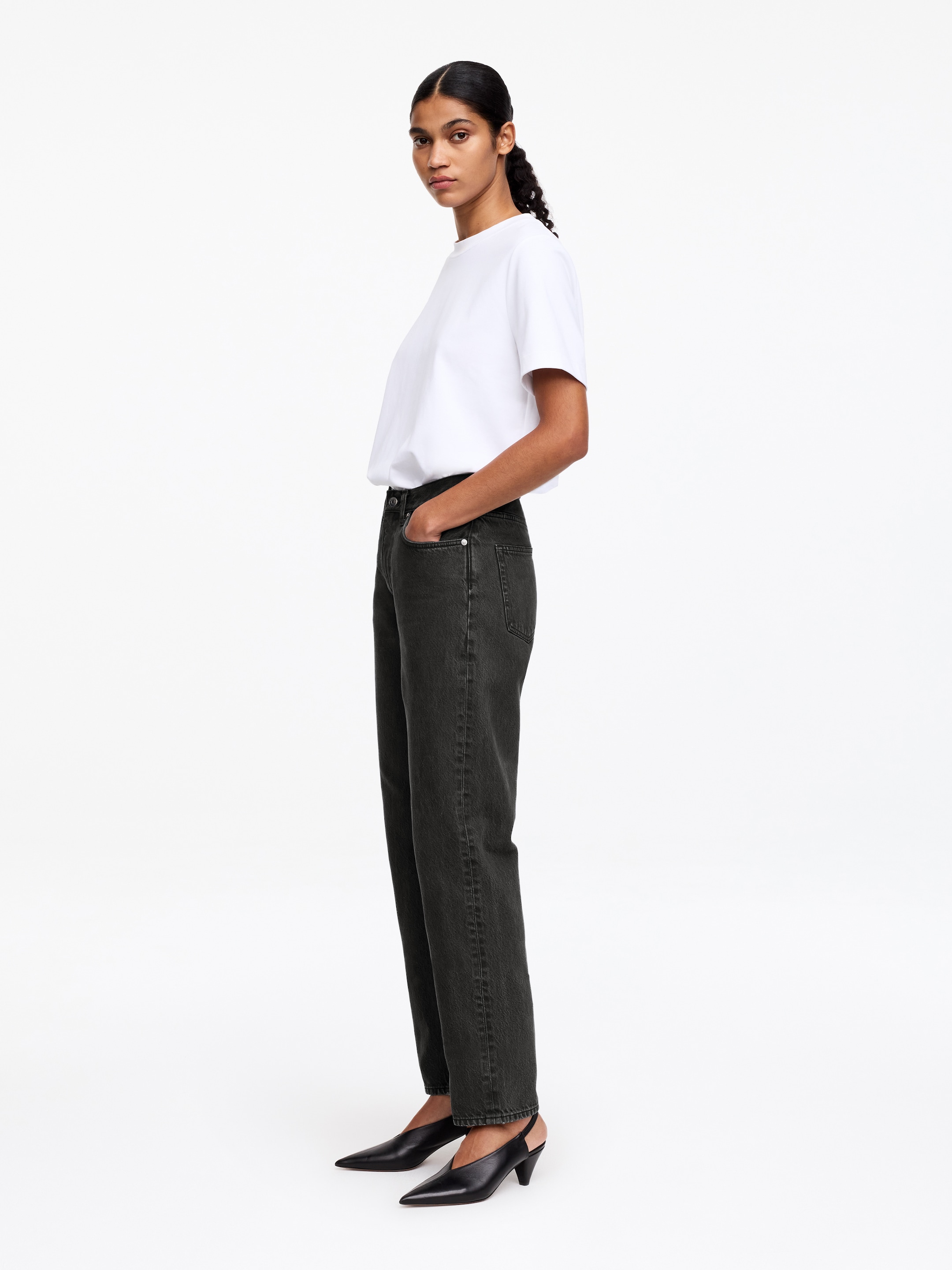 VIOLET Tapered Jeans - Grey - Regular fit - Women - StillMedia/Lookbook - 4
