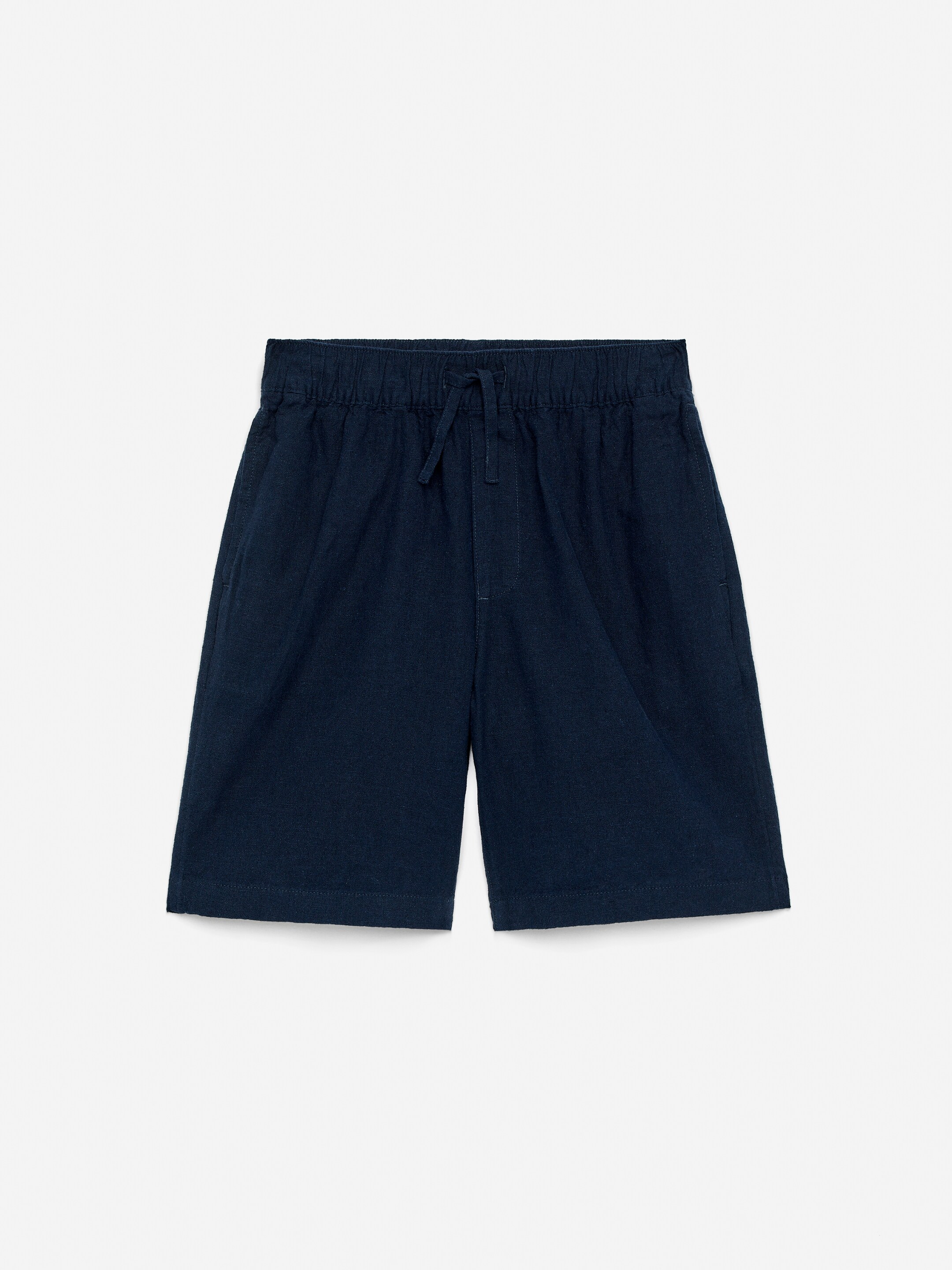 Linen Shorts - Dark Blue - Regular fit - children - StillMedia/DescriptiveStillLife - 2