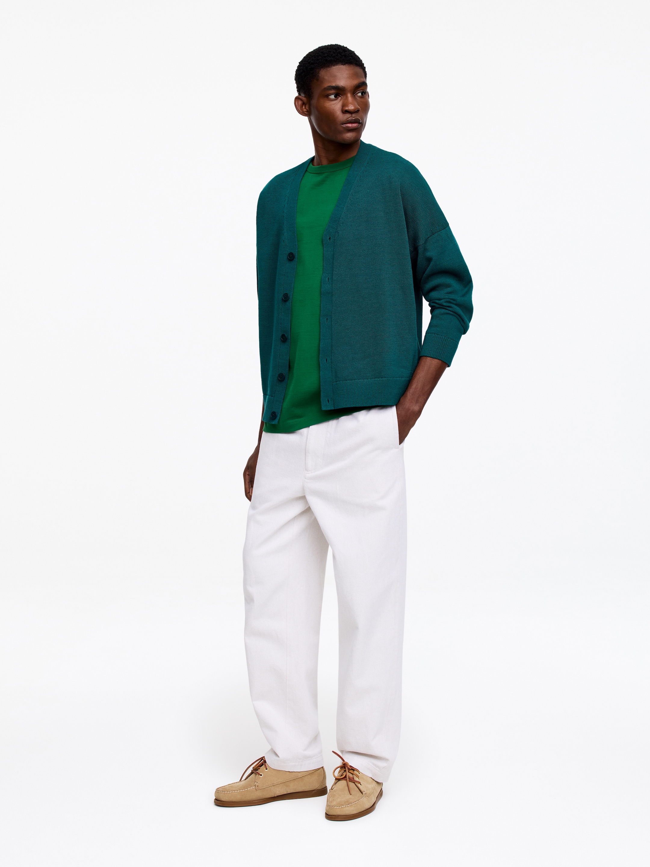 270 GSM Oversized T-Shirt - Green - Relaxed fit - Men - StillMedia/Lookbook - 6