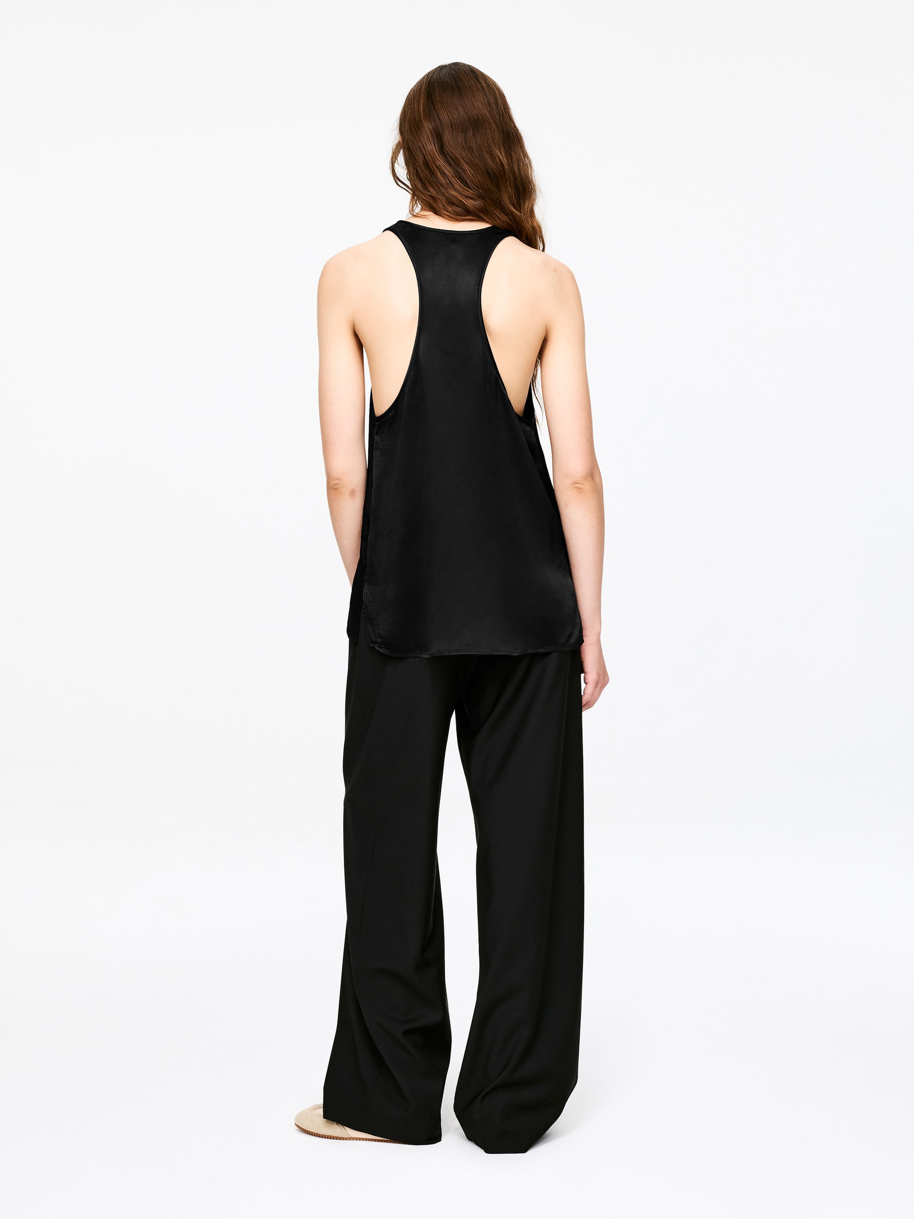 Sporty Satin Top - Black - Regular fit - Women - StillMedia/Lookbook - 3