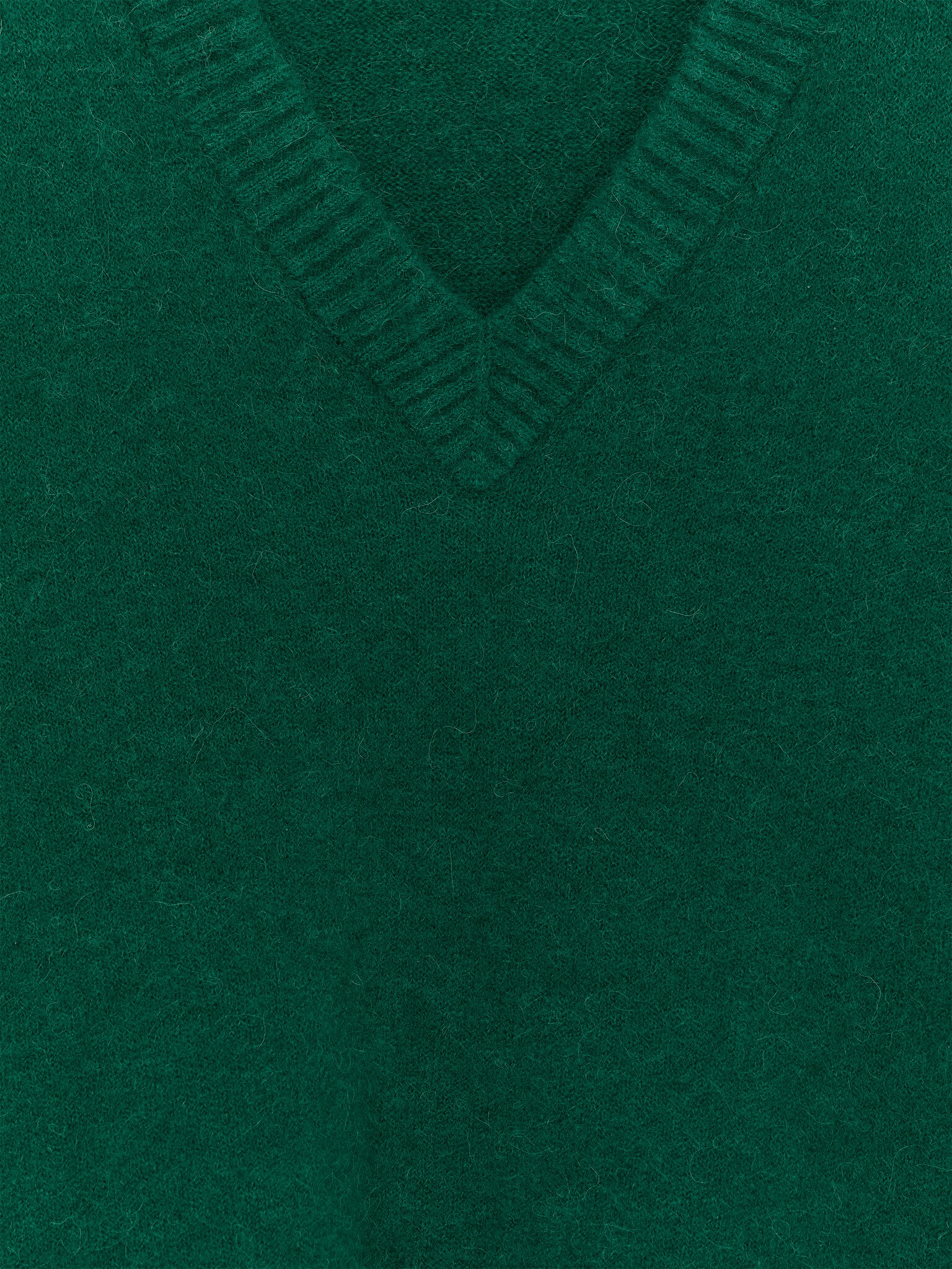 Pull décontracté en mélange d'alpaga - Vert/Bleu foncé/Marron - 6