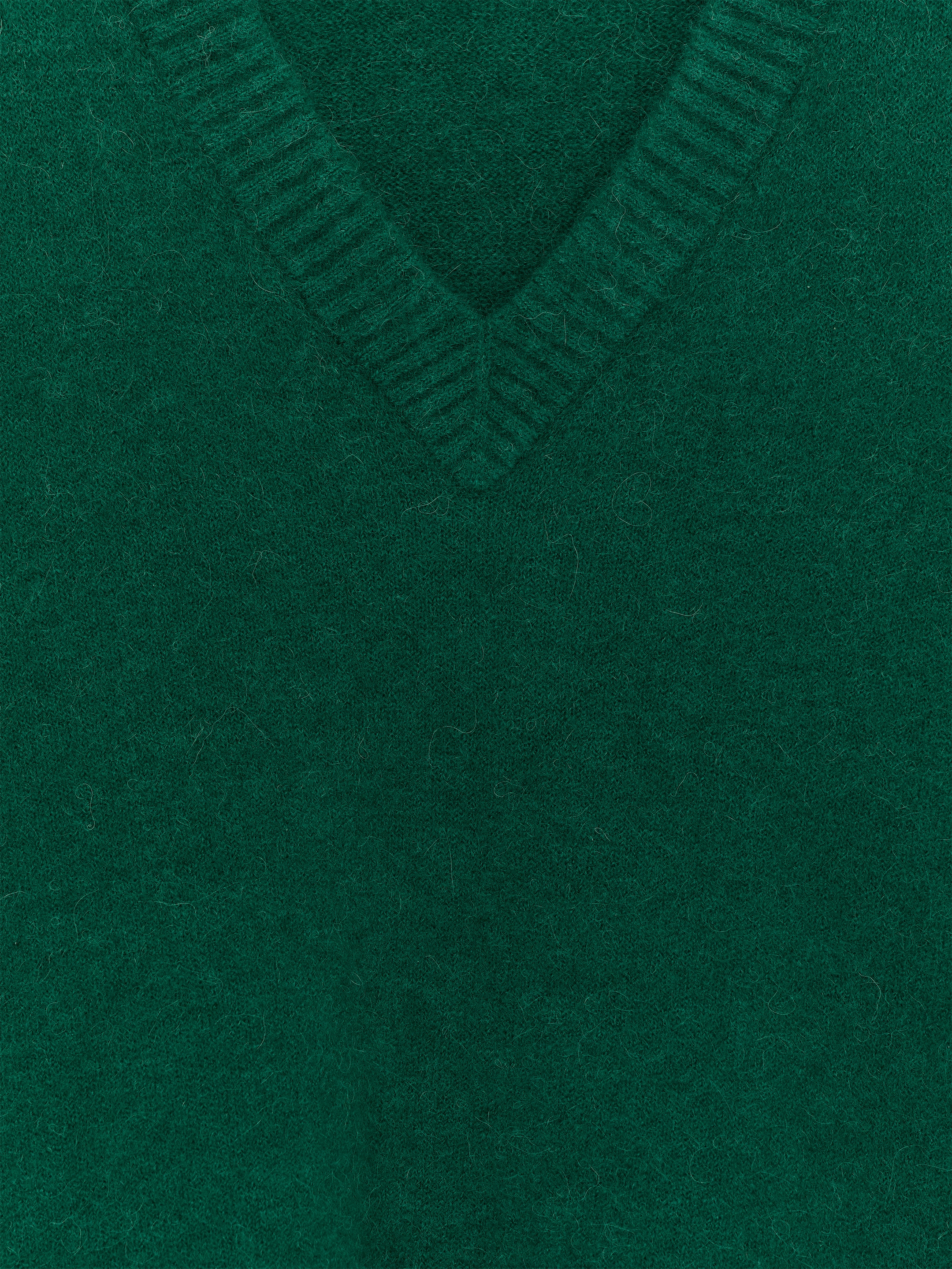 Relaxed Alpaca Wool Blend Jumper-Green-18123