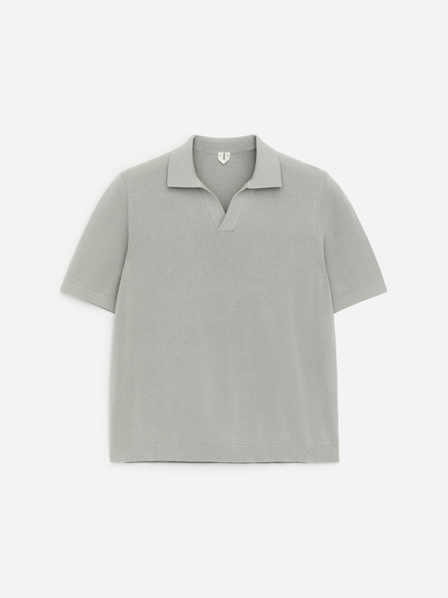 Textured Polo Shirt - Dusty Mint - Regular fit - Men - StillMedia/DescriptiveStillLife - 1