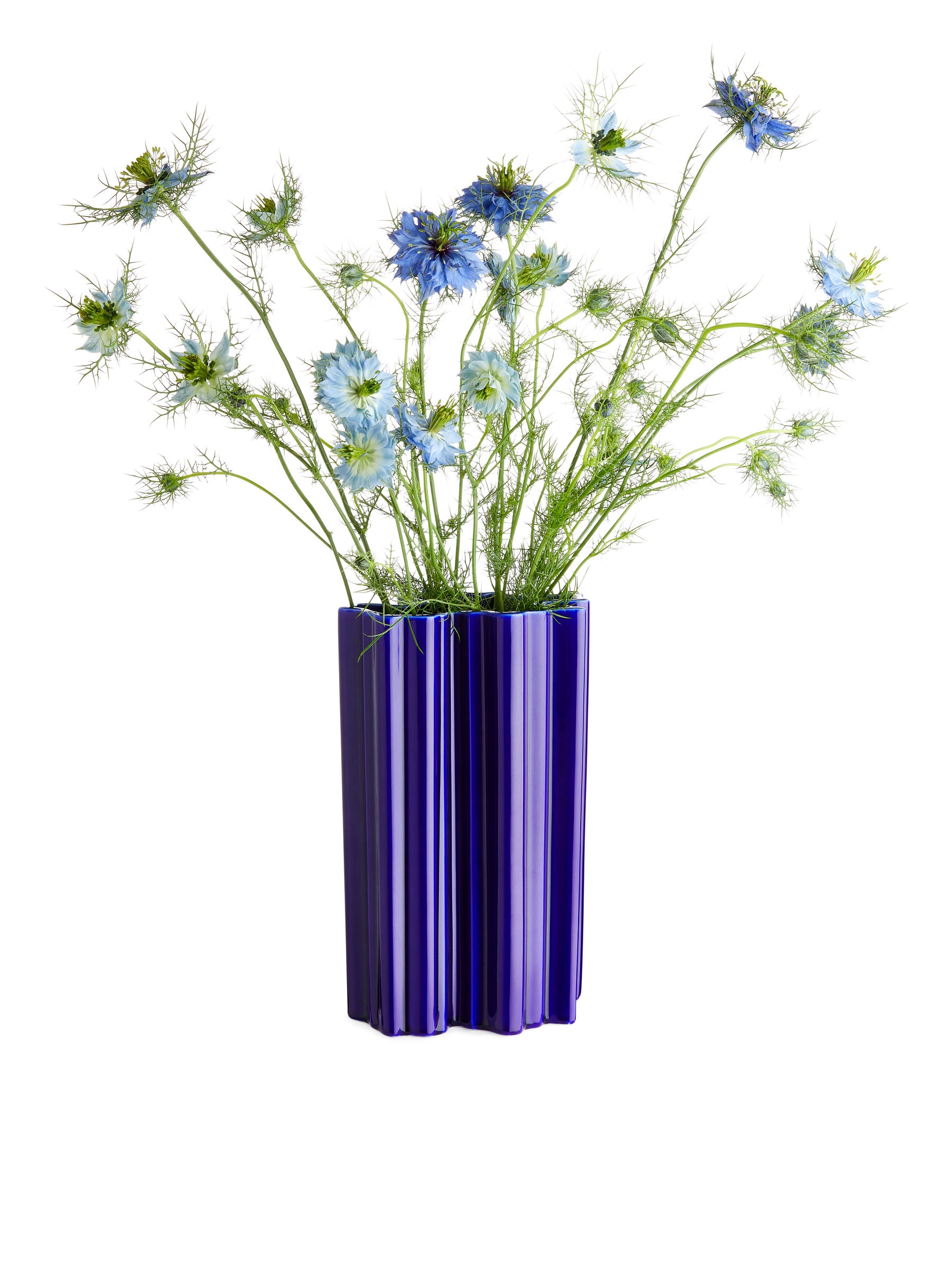Blumenvase aus Keramik, 21 cm - Blau - Haushaltswaren - StillMedia/DescriptiveDetail - 1