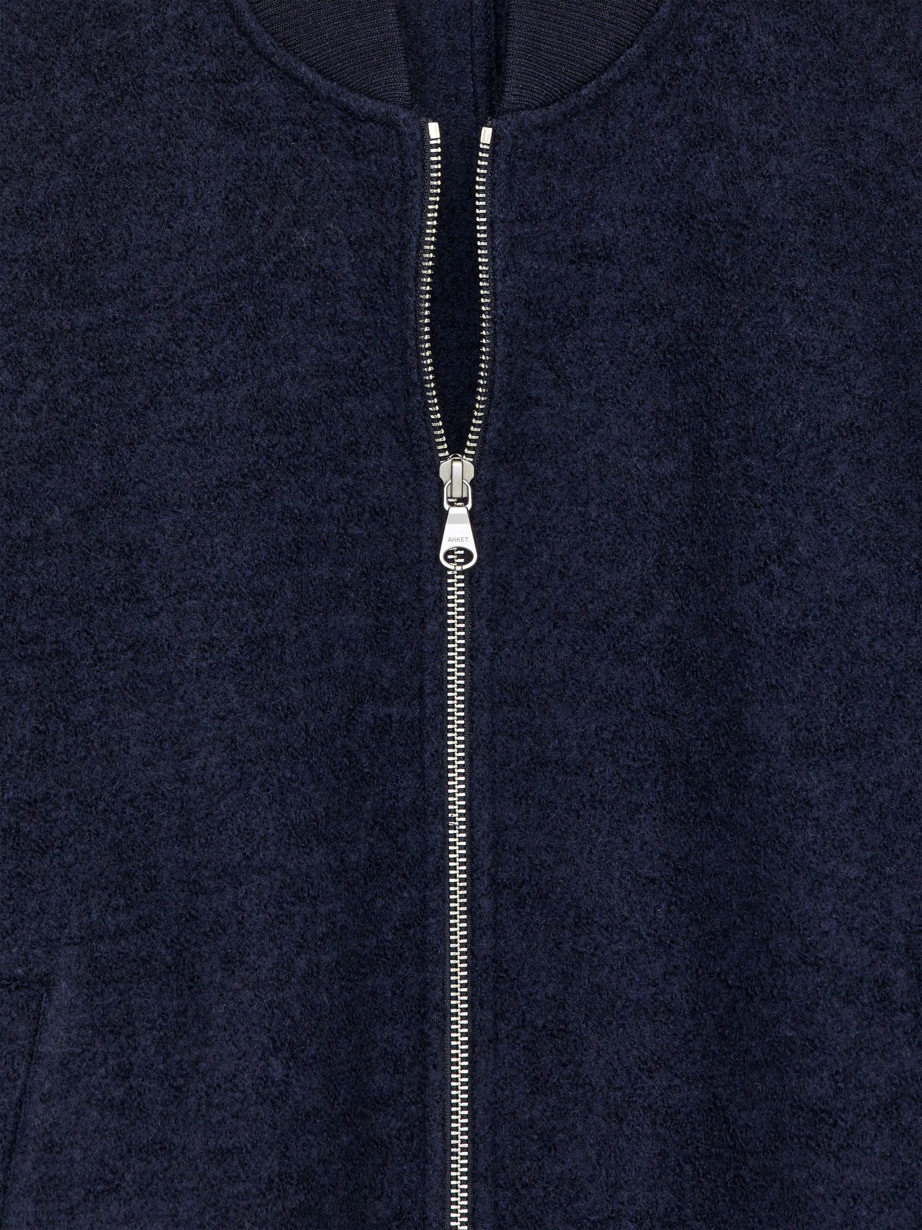 Veste en laine bouillie - Bleu foncé - Regular fit - Femme - StillMedia/DescriptiveDetail - 1