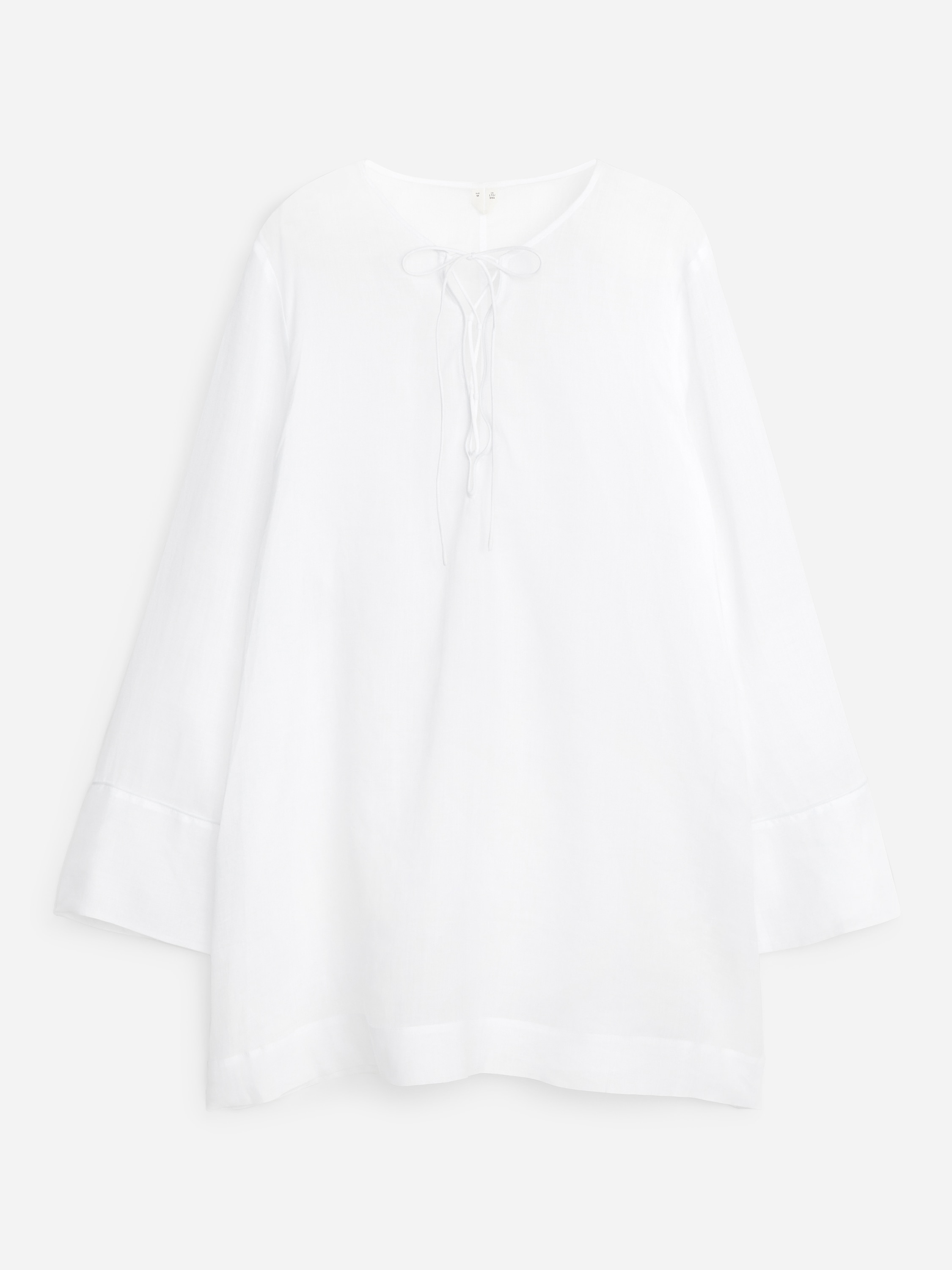 Robe de plage en ramie-Blanc