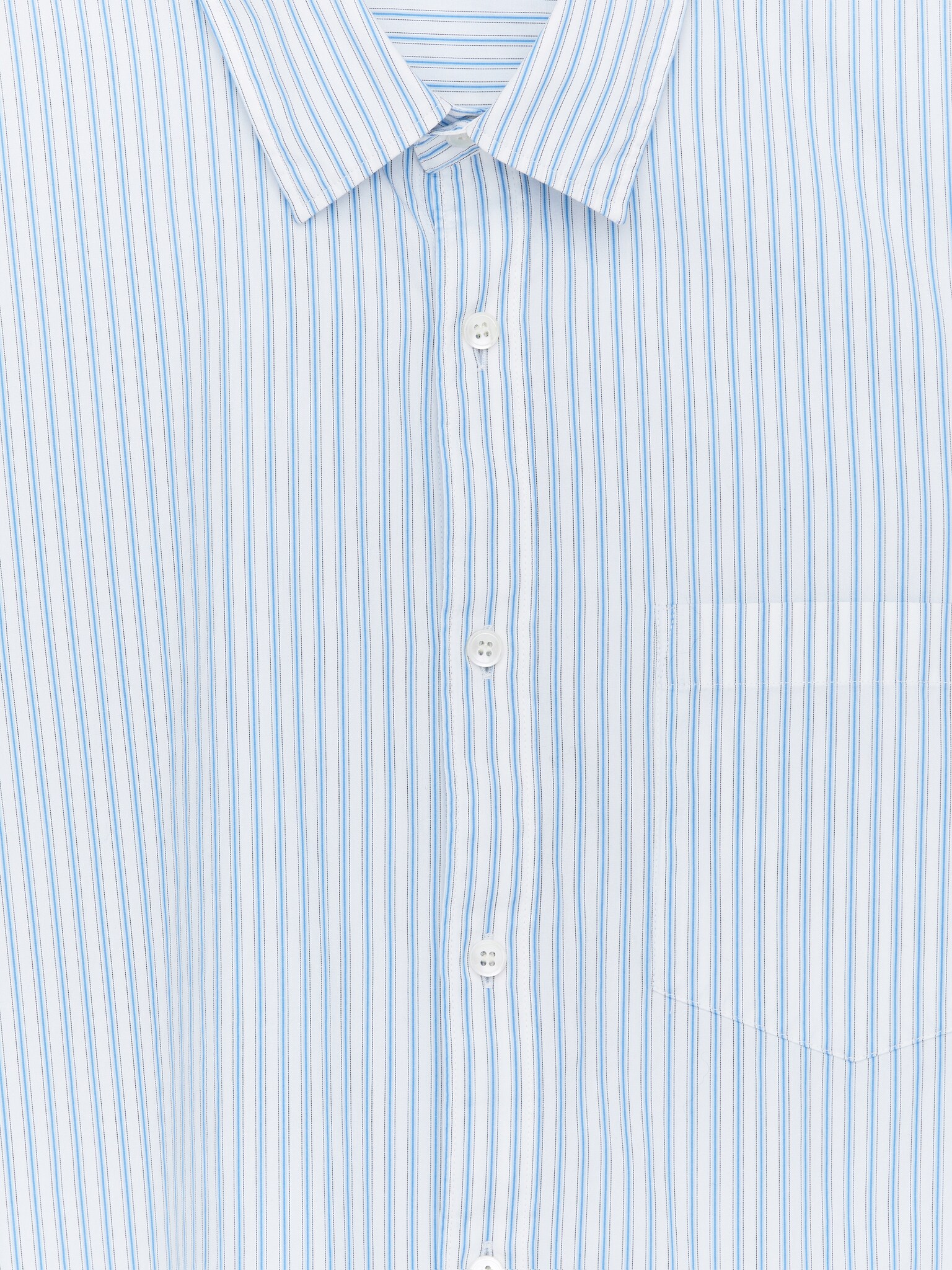 Poplin Shirt - Blue/White/Blue/White/Black - 2