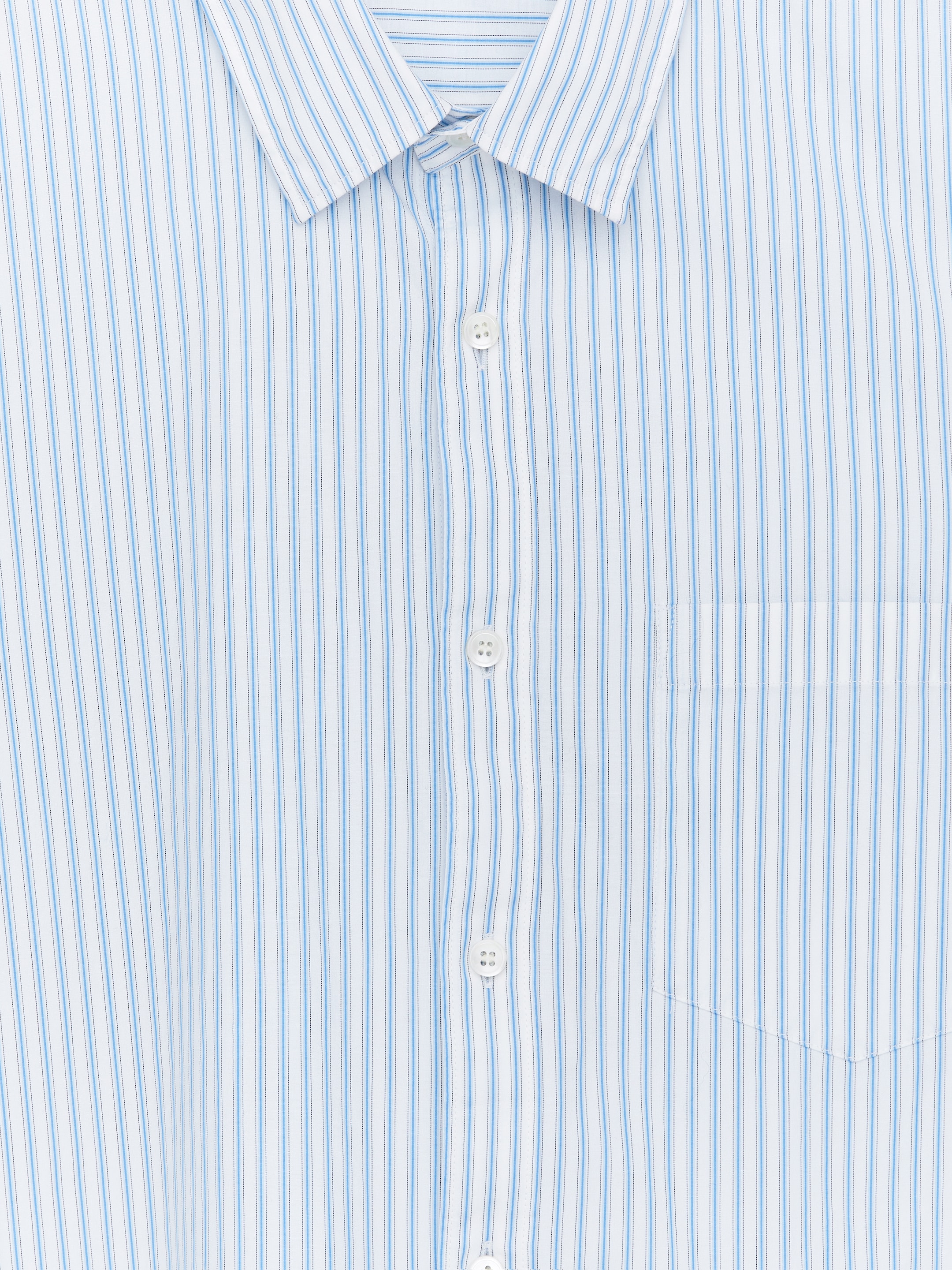 Grotere afbeelding bekijken: Popeline overhemd - Blauw/wit - HEREN | H&M NL 2