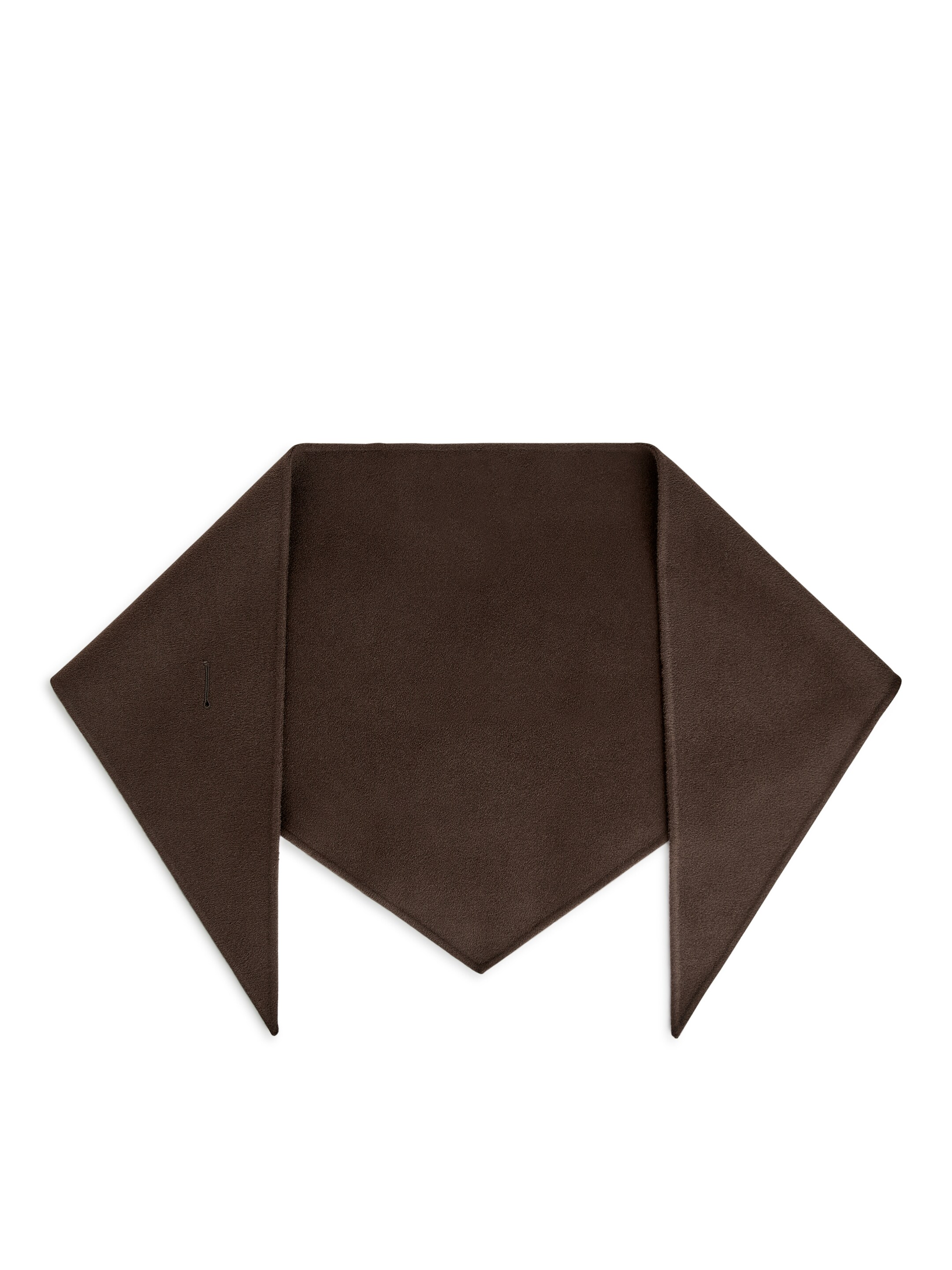 View larger image: Triangle Wool Scarf - Dark Brown - Ladies | H&M GB 2