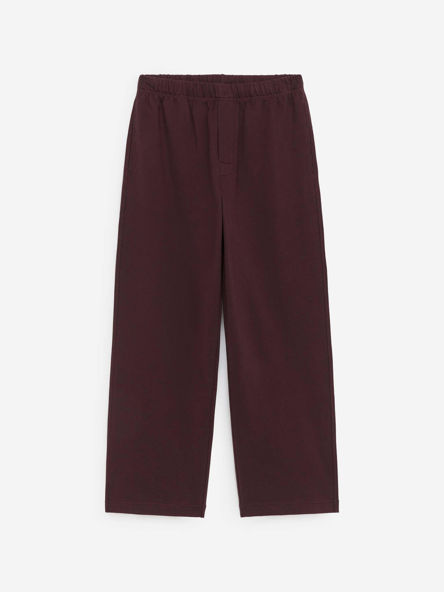 French Terry Sweatpants - Dark Red/Black/Dark Mole - 1