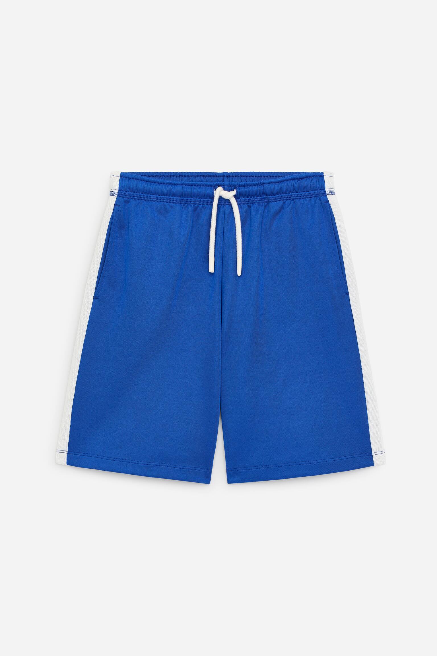 Short à empiècements contrastants - Bleu