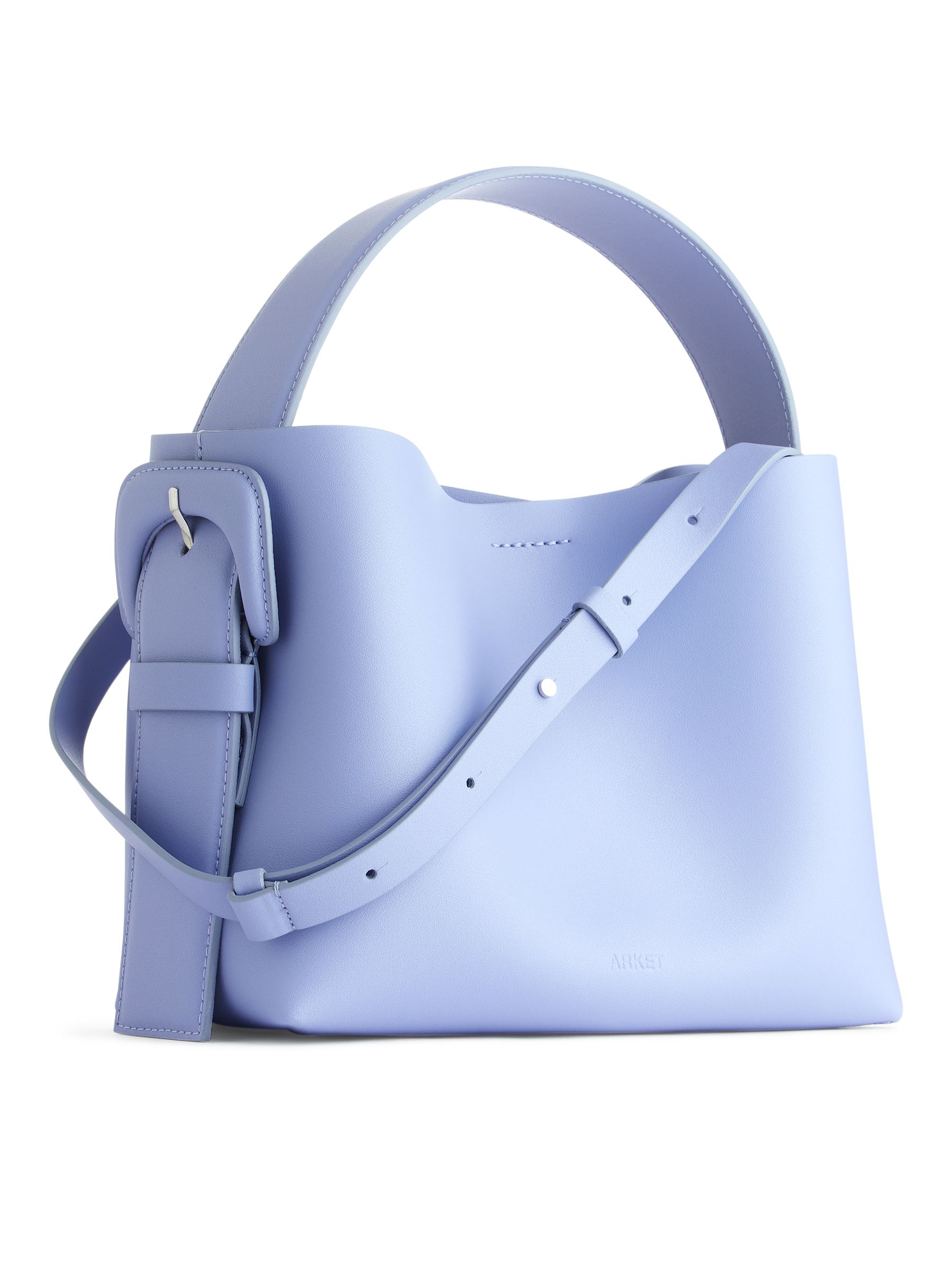 Bolso bandolera rígido de piel - Azul claro - Women - StillMedia/DescriptiveStillLife - 6