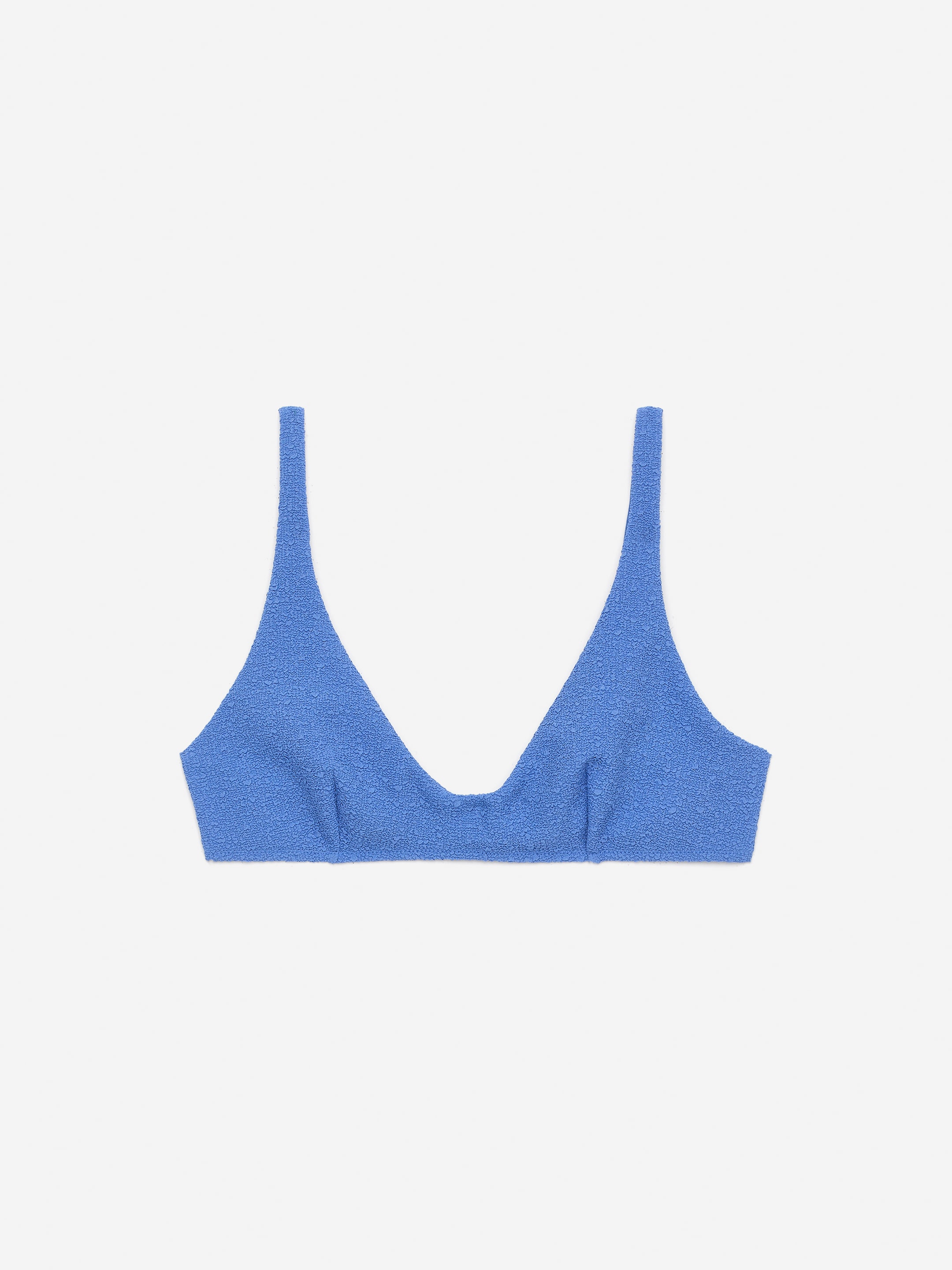 Textured Bikini Top - Blue - Women - StillMedia/DescriptiveStillLife - 2