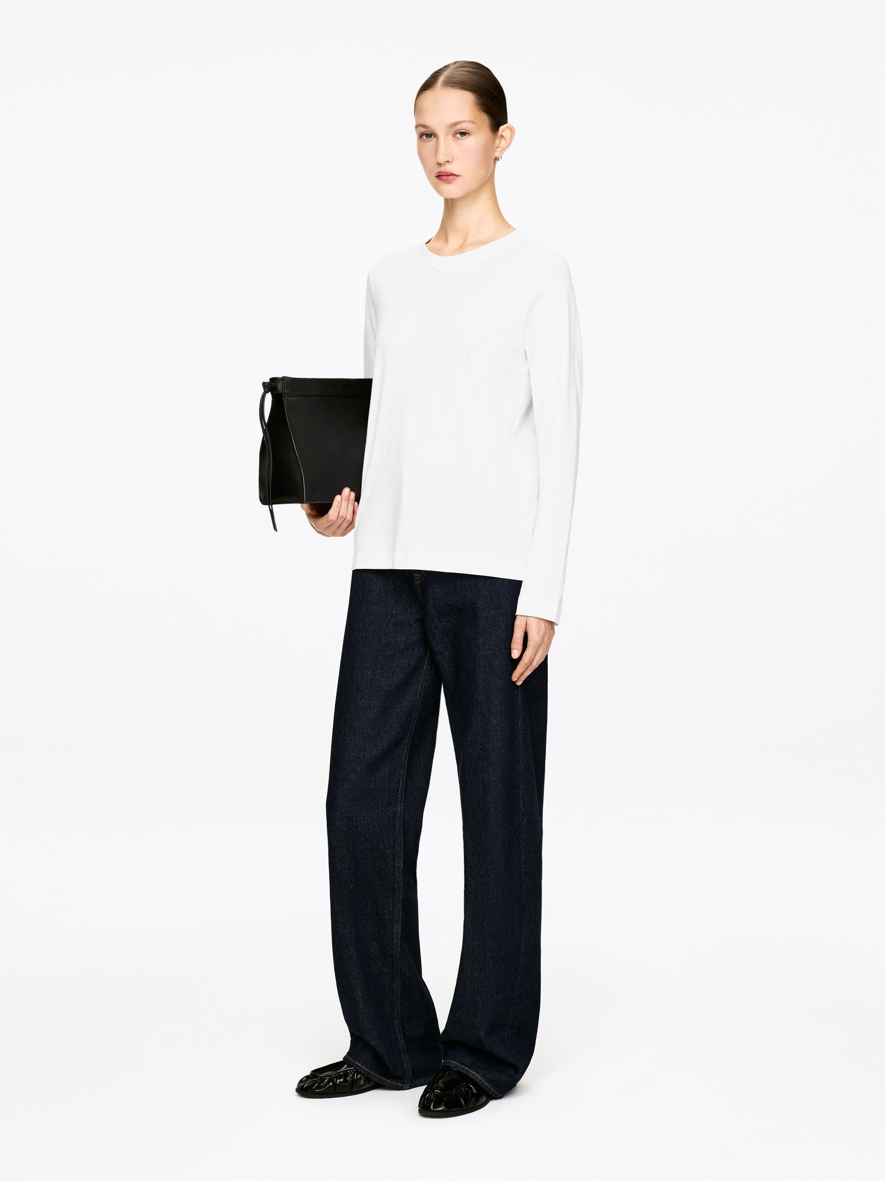 T-shirt signature à manches longues IRIS - Blanc - Regular fit - Femme - StillMedia/Lookbook - 14