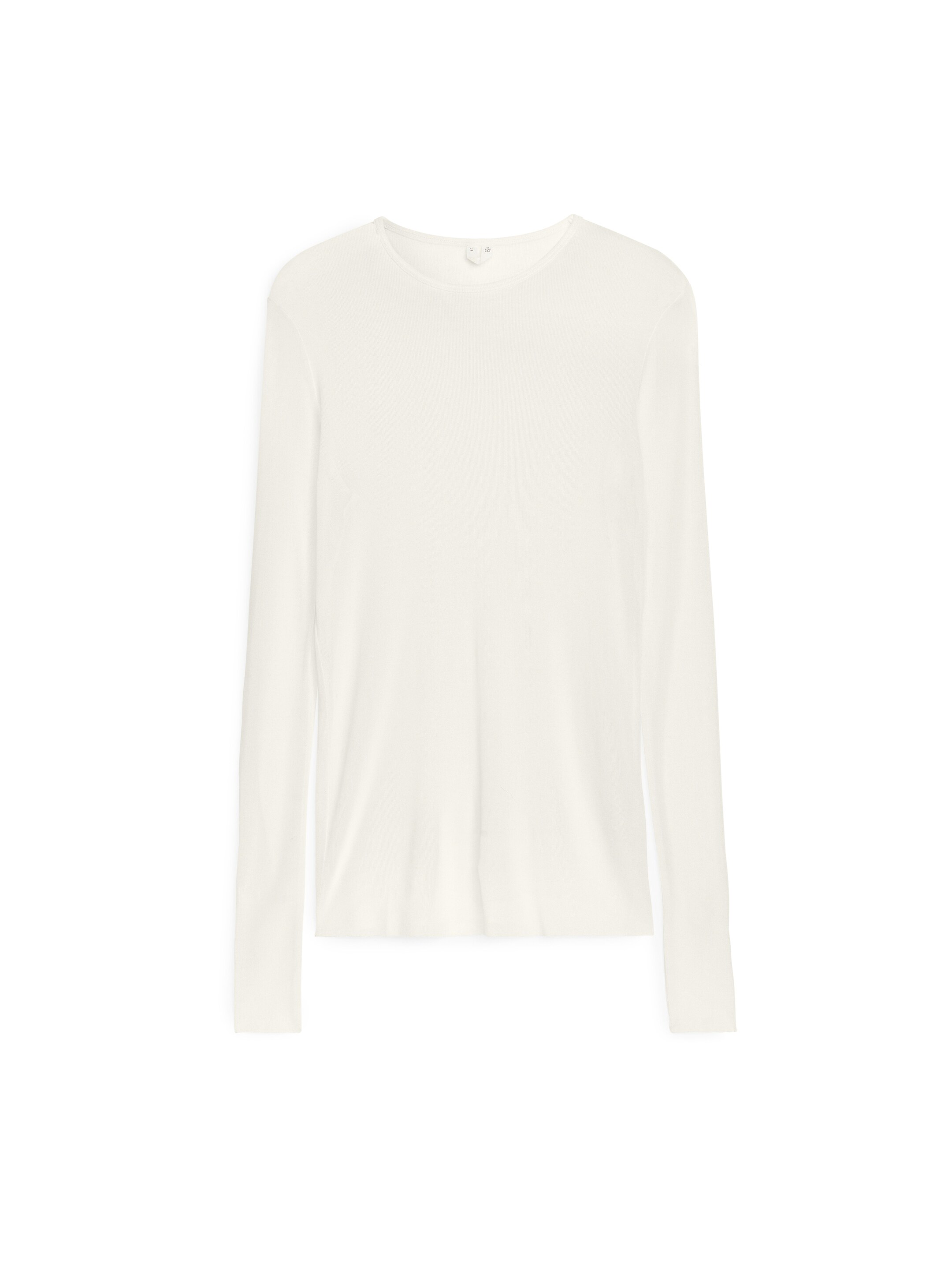 Grotere afbeelding bekijken: Doorschijnende zijden top - Gebroken wit - DAMES | H&M NL 1