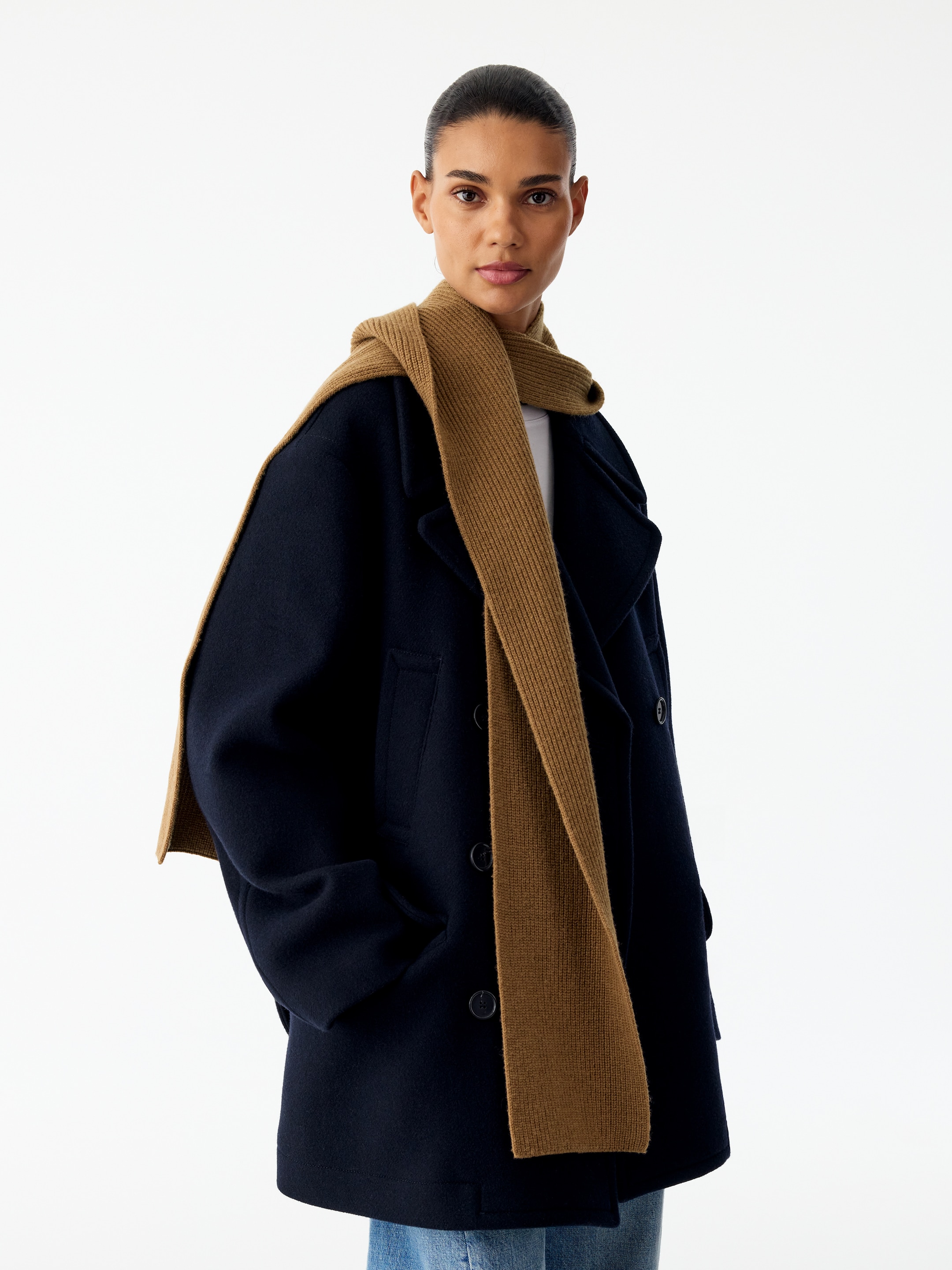 Ribbed Wool Hood - Brown - women - StillMedia/Lookbook - 3