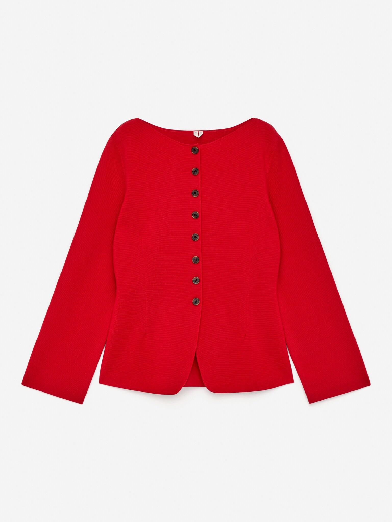 Cardigan en laine Nativa - Rouge/Noir - 1