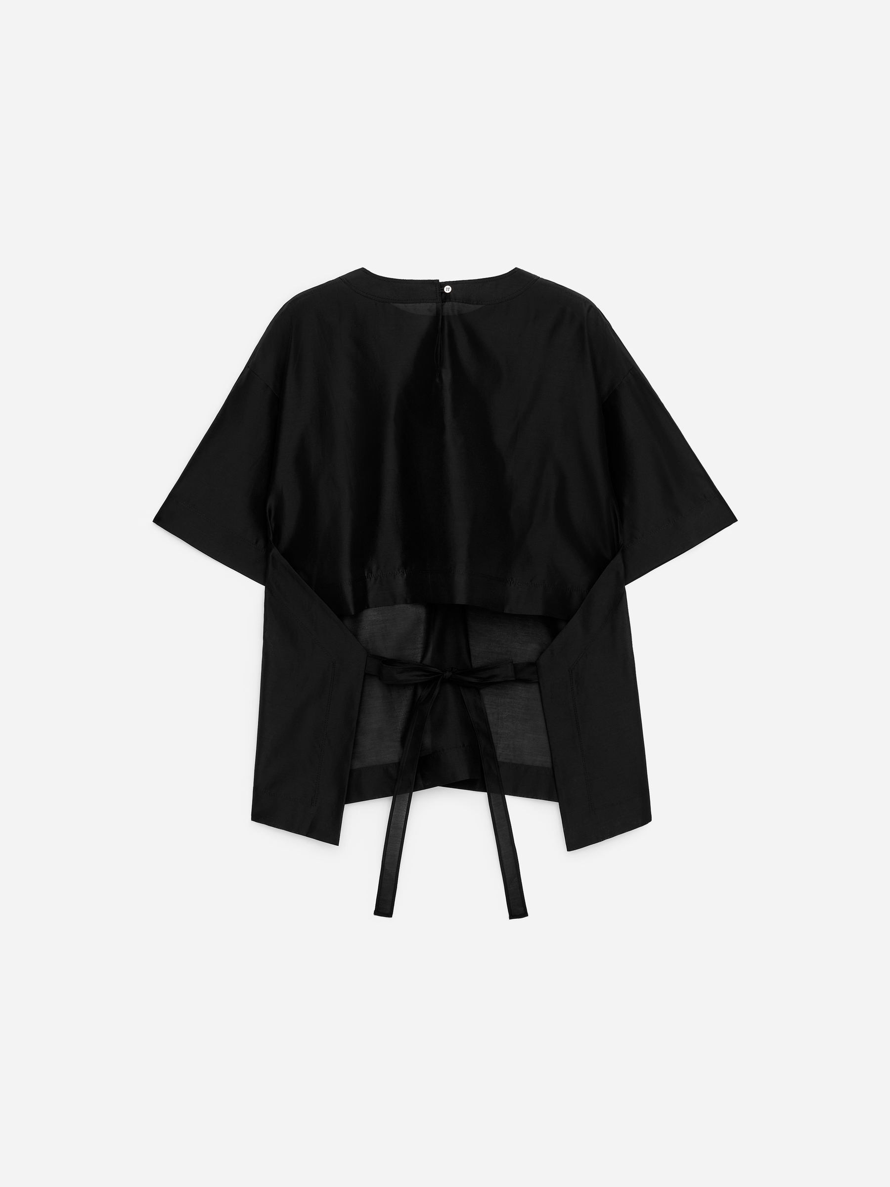 ARKET and Laila Gohar Tie-Back Top - Dark Navy - Regular fit - Women - StillMedia/DescriptiveStillLife - 2