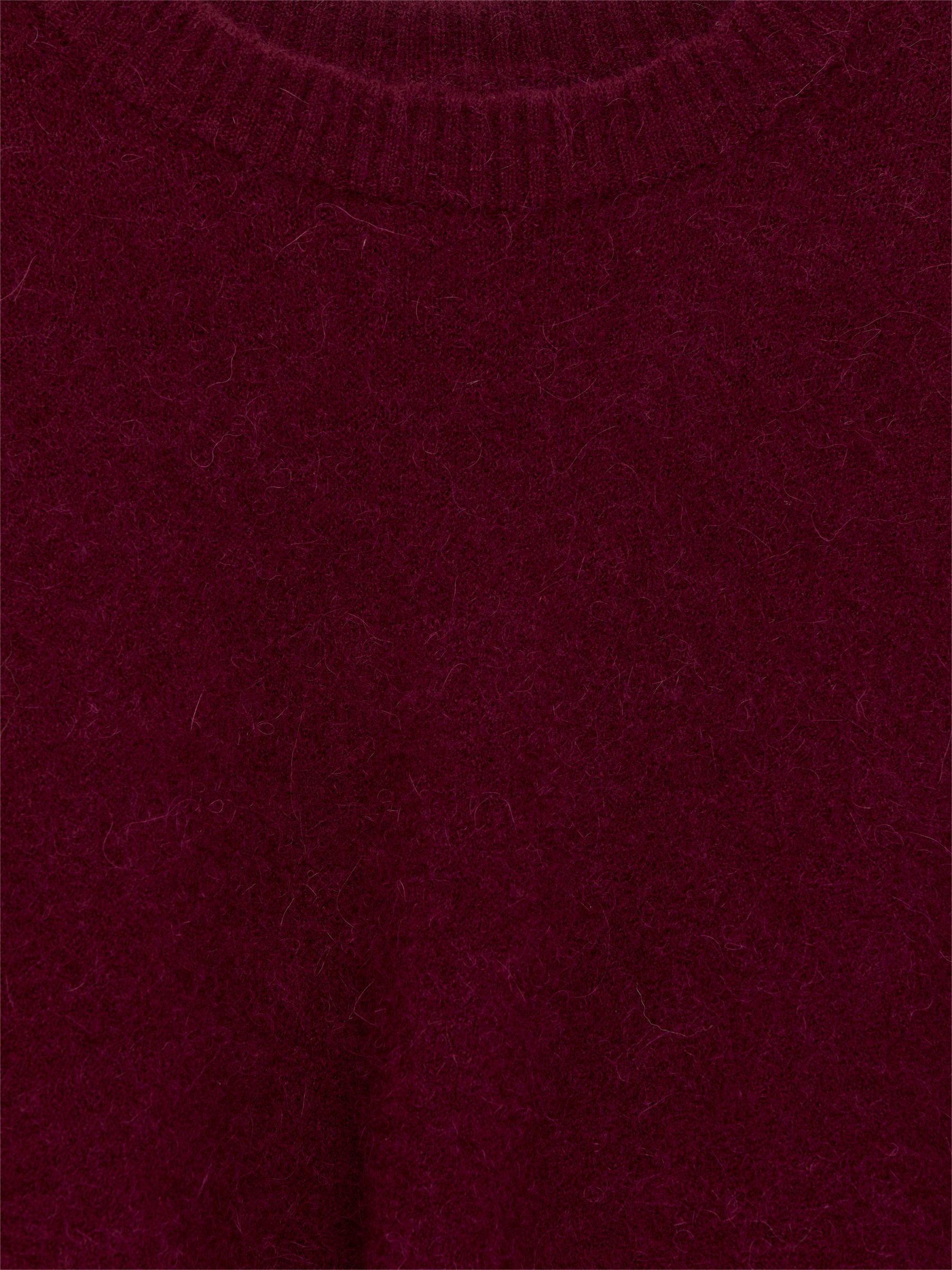 Alpaca-Wool Blend Jumper - Dark Burgundy - Oversized - Women - StillMedia/DescriptiveDetail - 1
