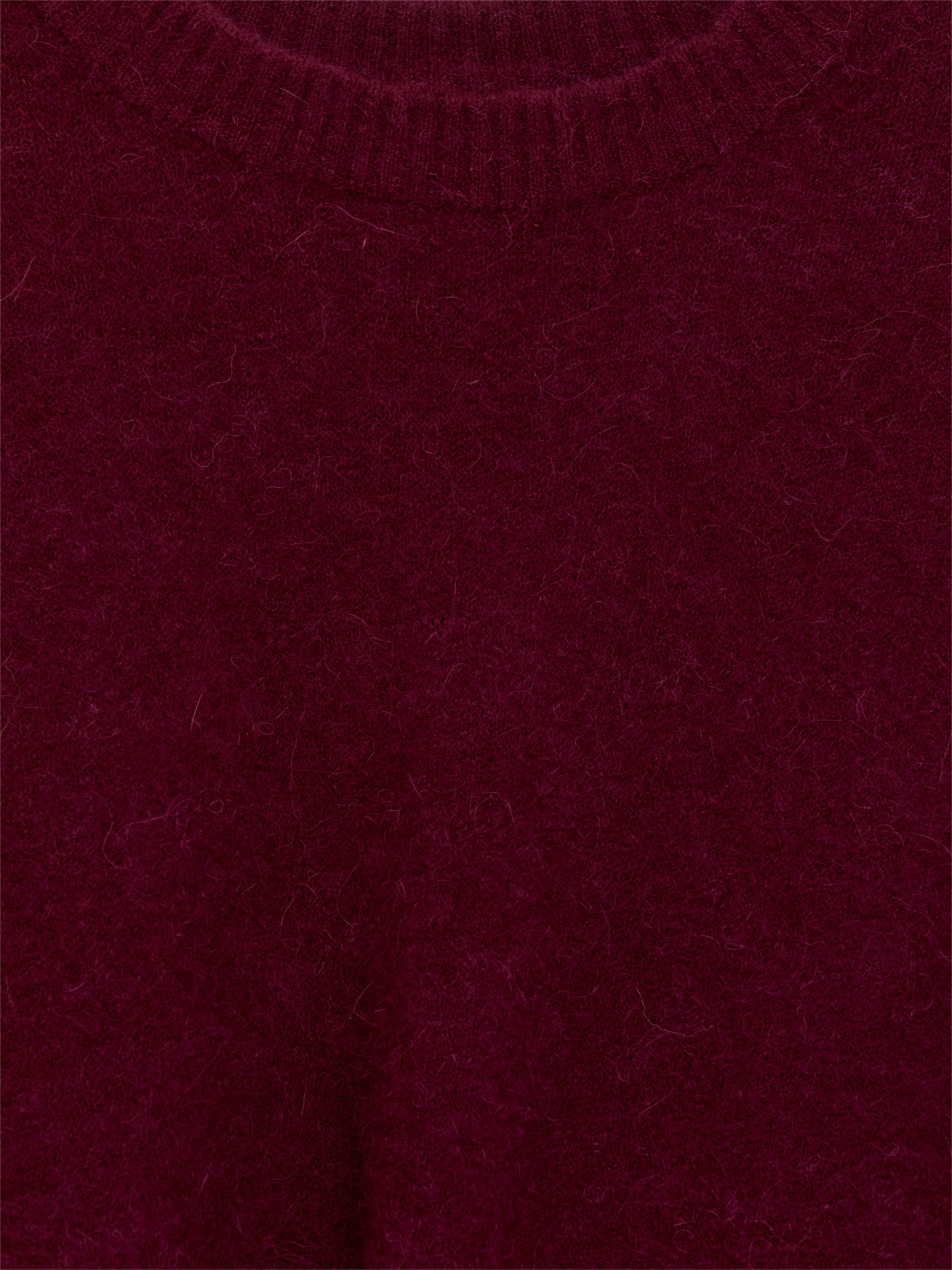 Alpaca-Wool Blend Jumper - Dark Burgundy - Oversized - Women - StillMedia/DescriptiveDetail - 1