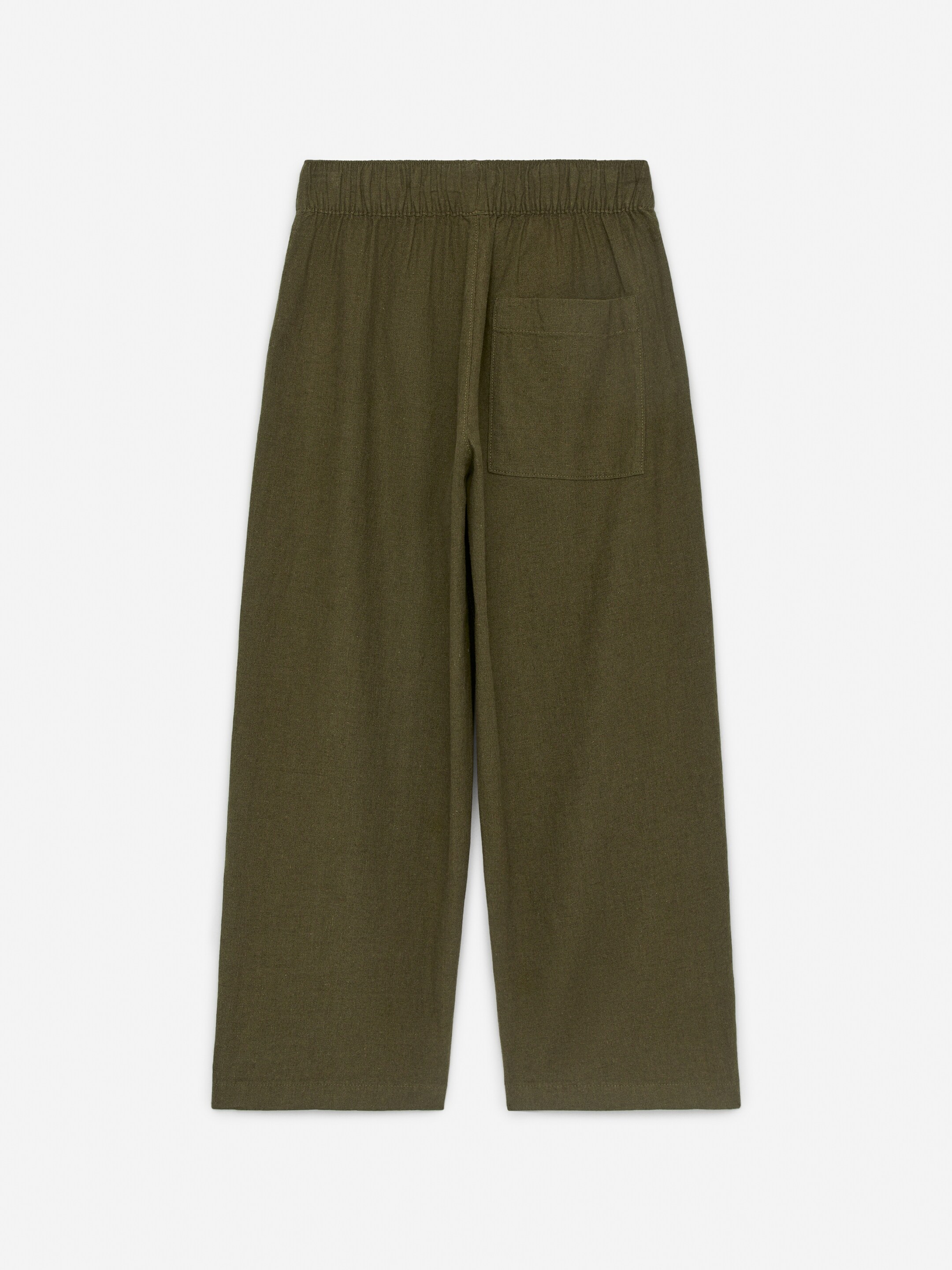 Ingrandisci l'immagine: Linen-Cotton Trousers - Khaki Green - BAMBINO | H&M CH 2