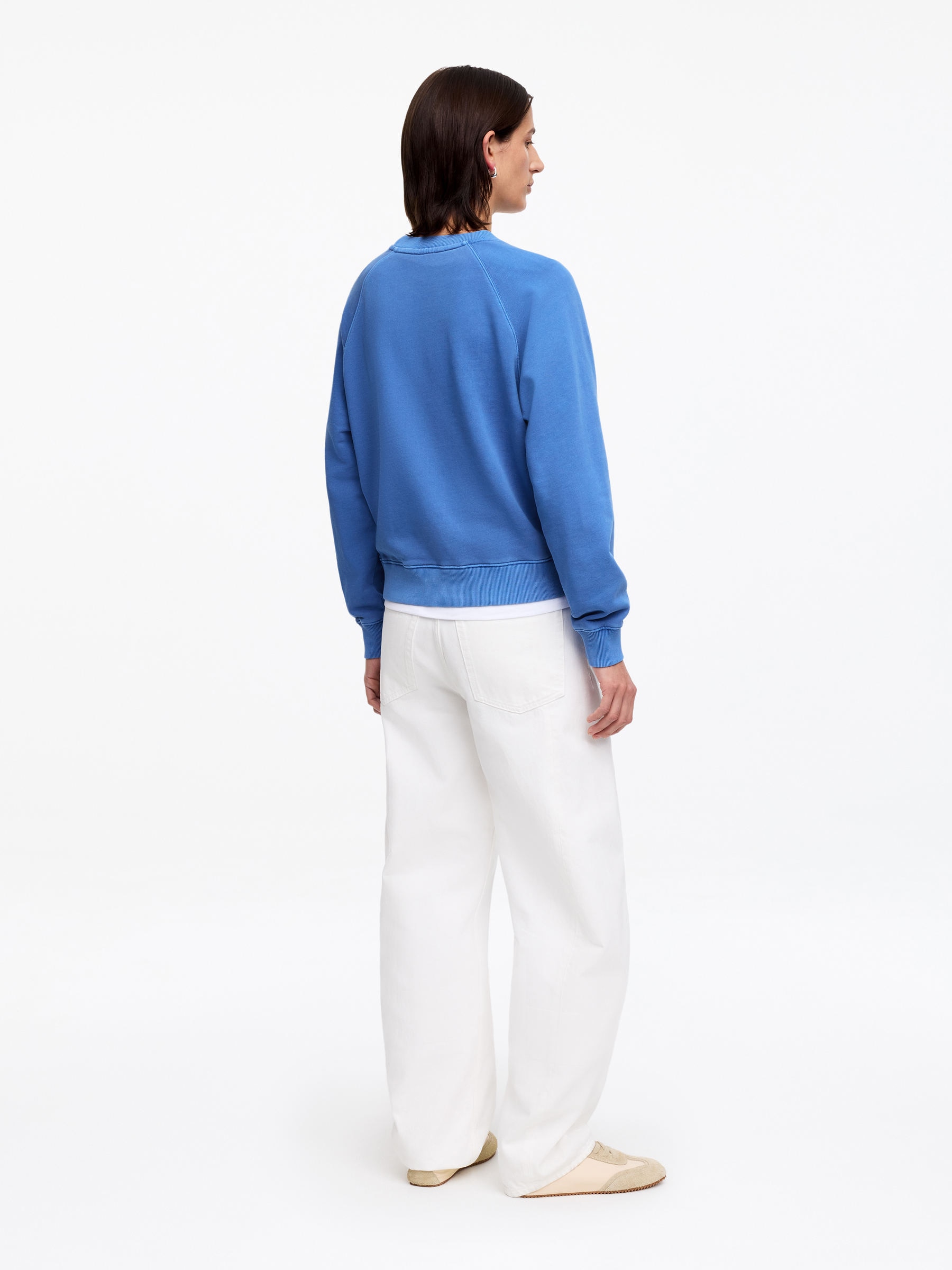 Frottee-Sweatshirt - Blau - Regular Fit - Women - StillMedia/Lookbook - 4