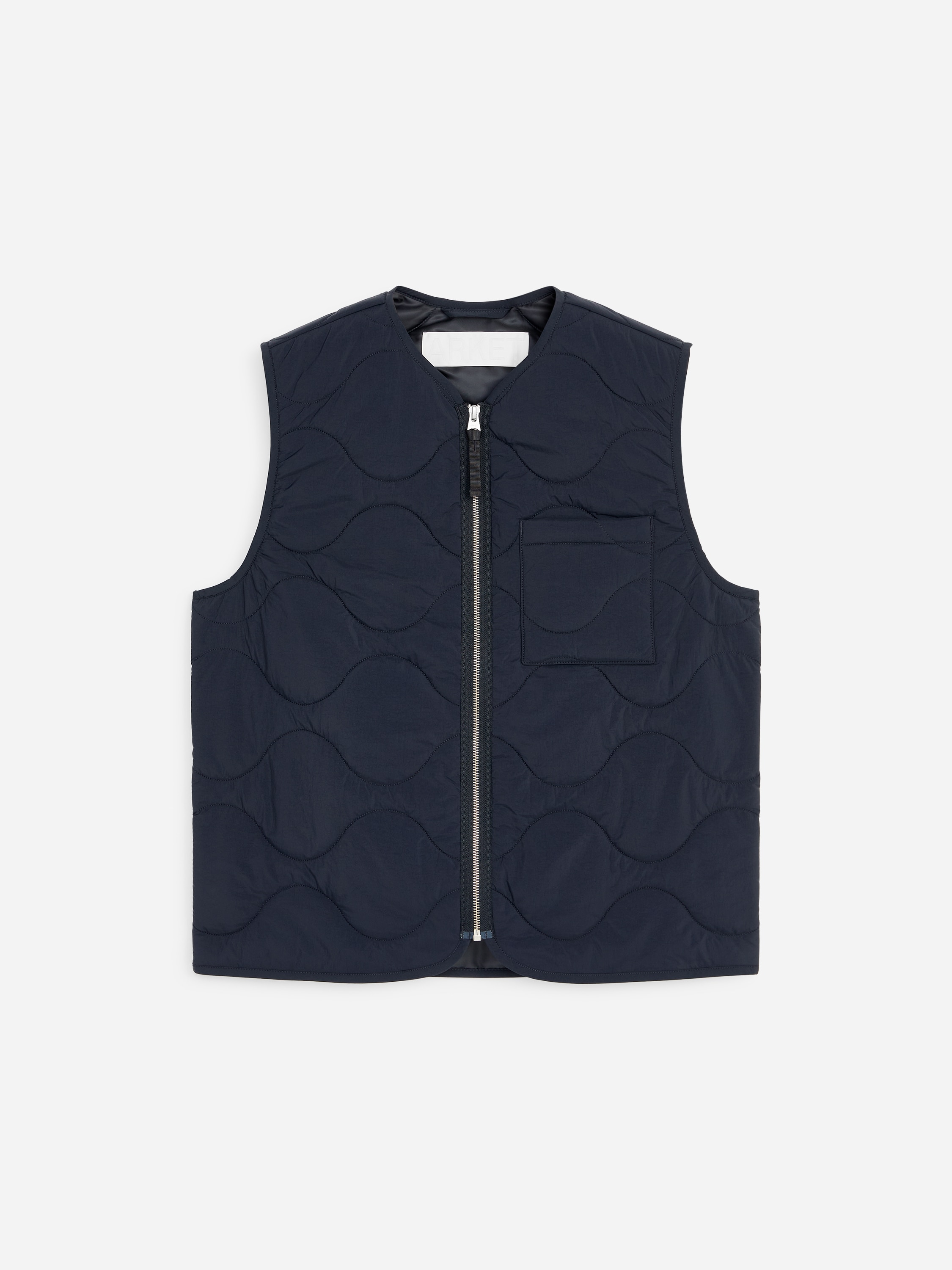 Veste matelassée sans manches 2-en-1 - Bleu foncé/Noir/Gris bleuté/Vert kaki