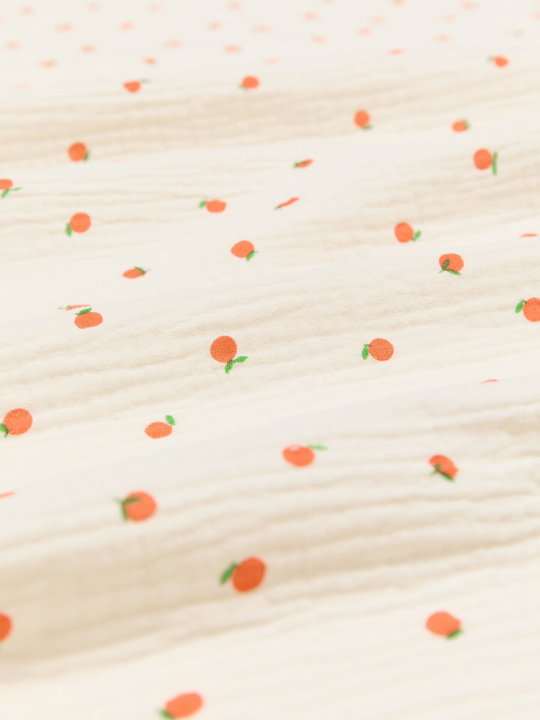 Decke aus Musselin - Cremeweiß/Orange - Kinder - StillMedia/DescriptiveDetail - 1