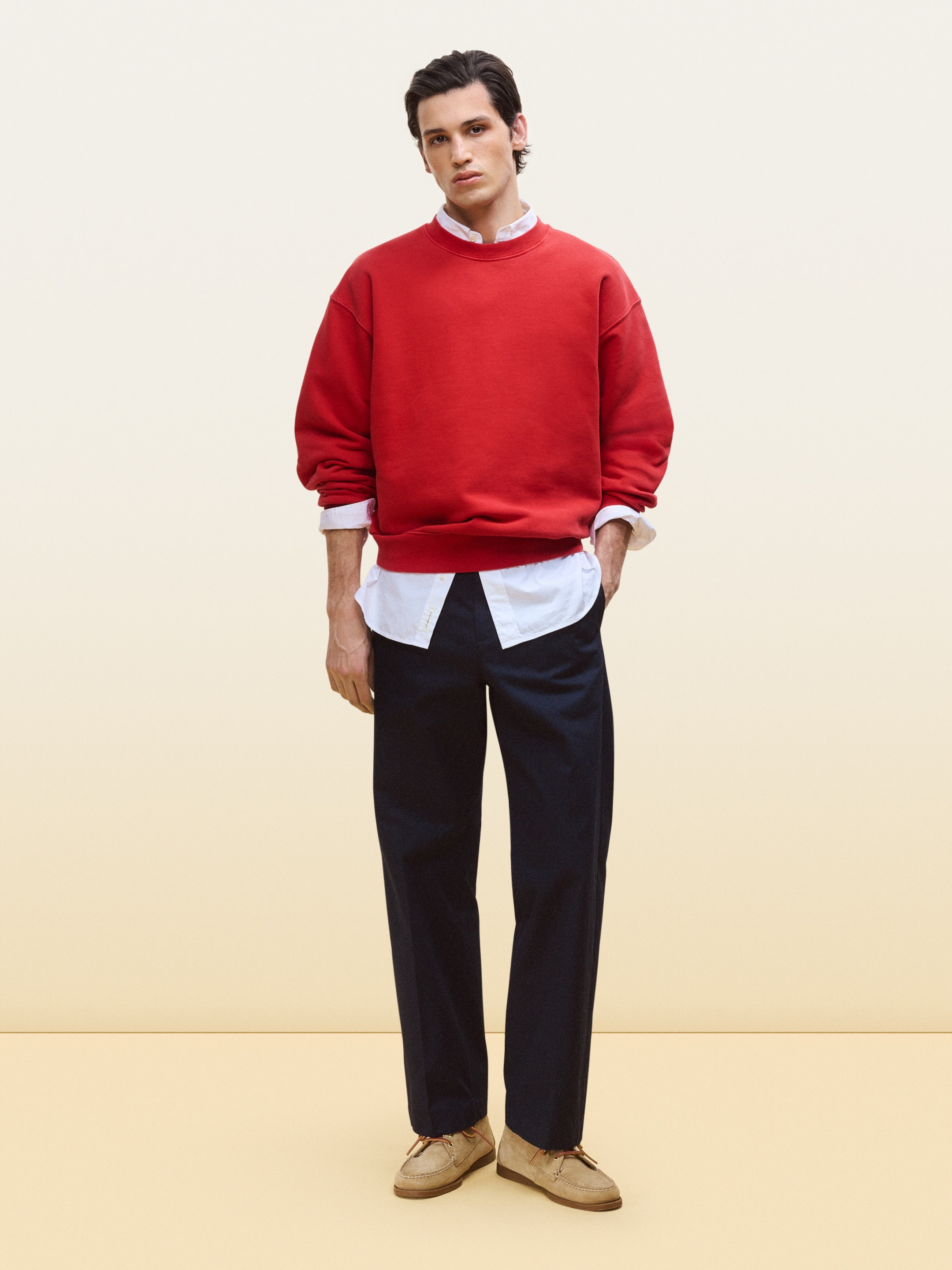 Relaxed Poplin Shirt - White - Loose fit - Men - StillMedia/Environmental - 1