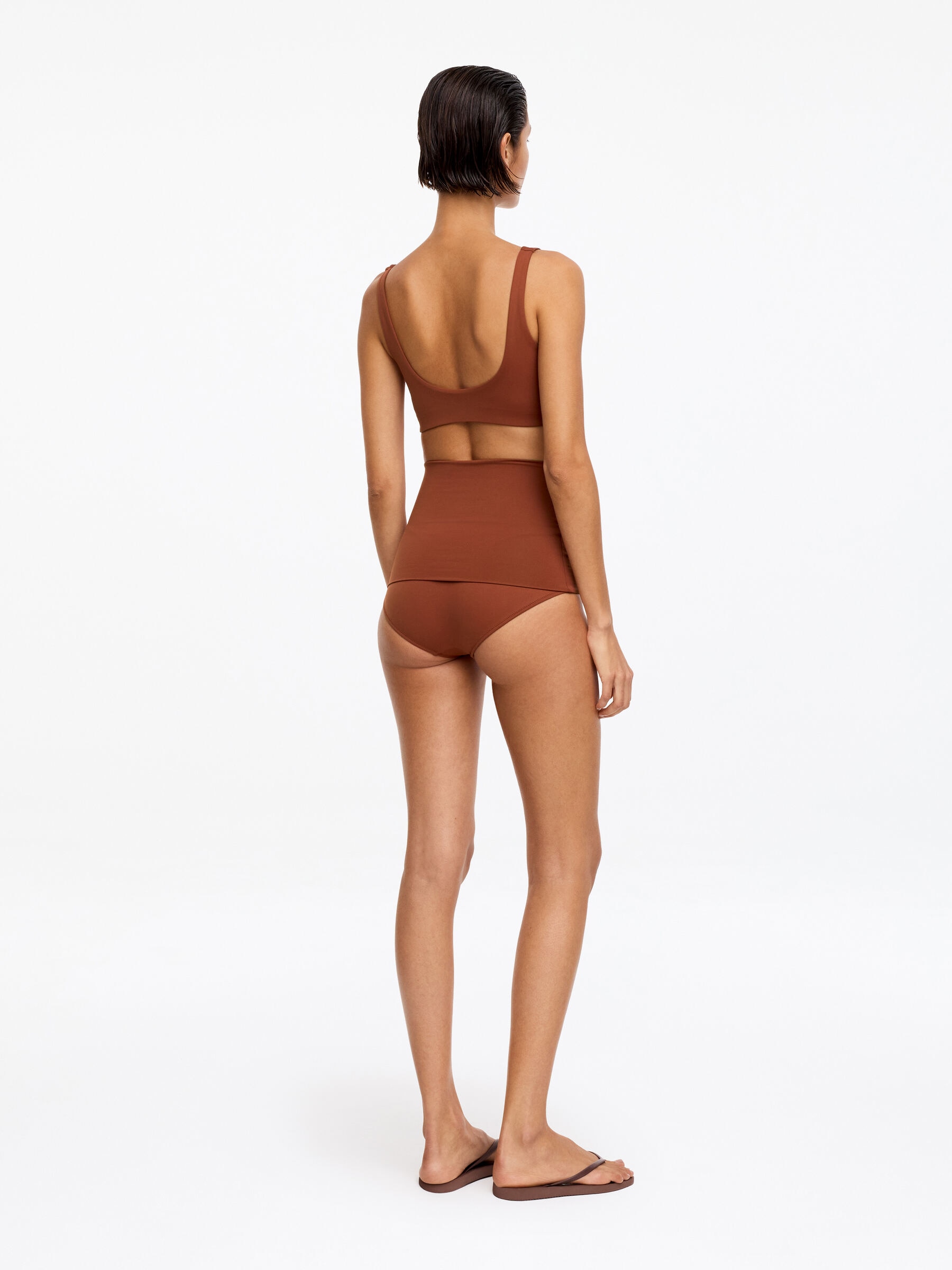 Sportowa góra od bikini - Brązowy - Women - StillMedia/Lookbook - 5