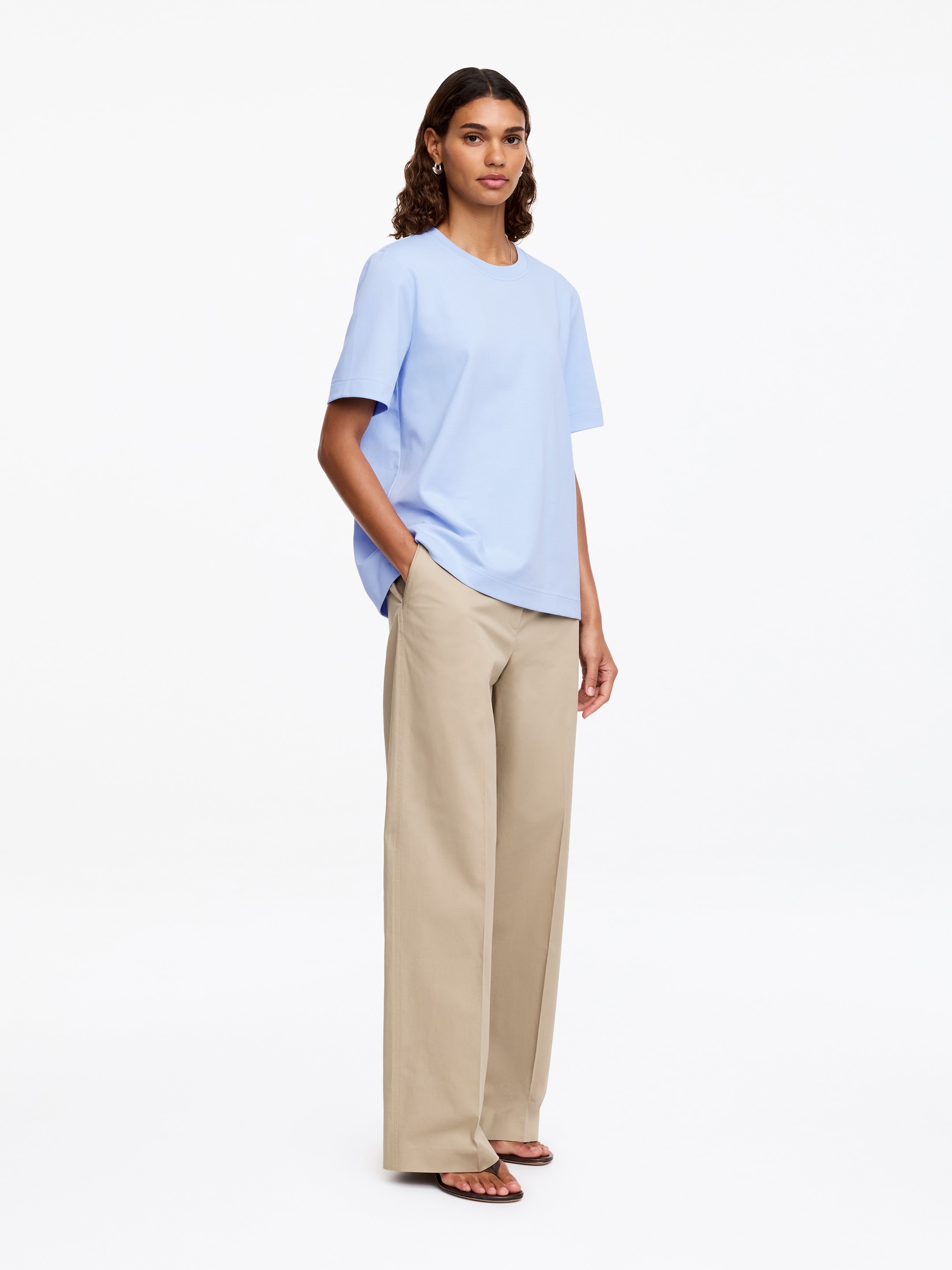 Signature Constructed T-Shirt - Light Blue - Regular fit - Women - StillMedia/Lookbook - 9