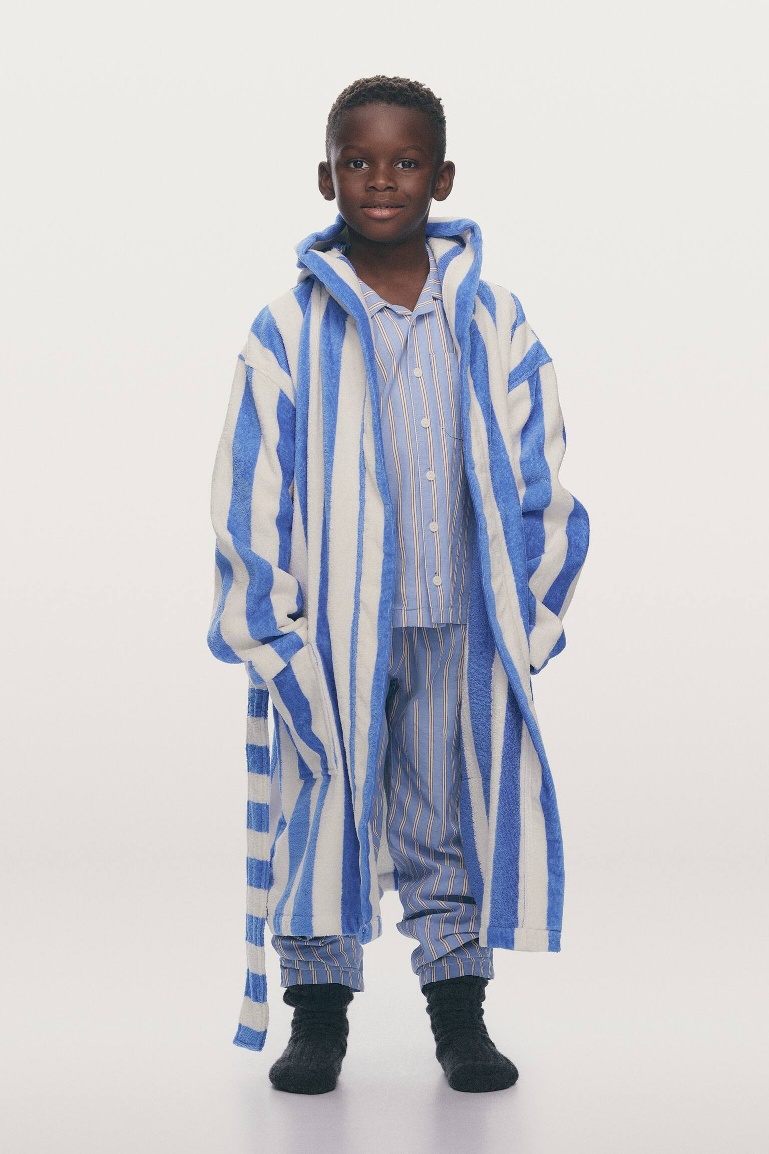 Pyjamasset - Blå/randig - 4