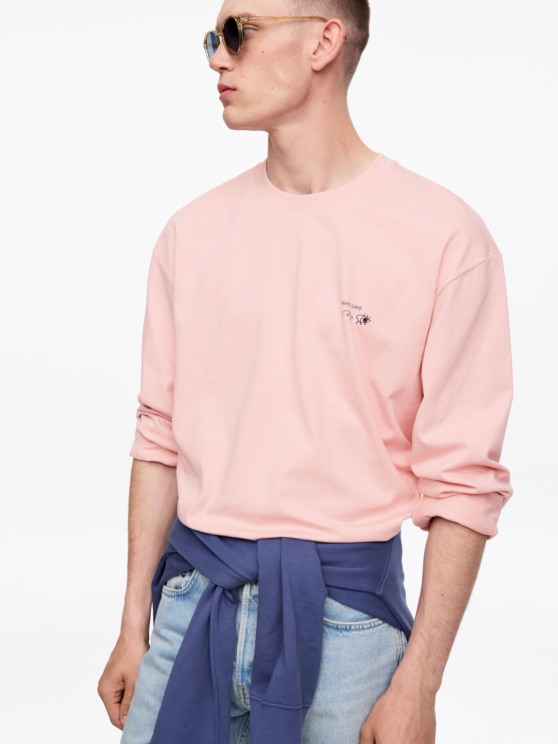 ARKET CAFÉ Long sleeve T-Shirt - Pink - Regular fit - Café - StillMedia/Lookbook - 4