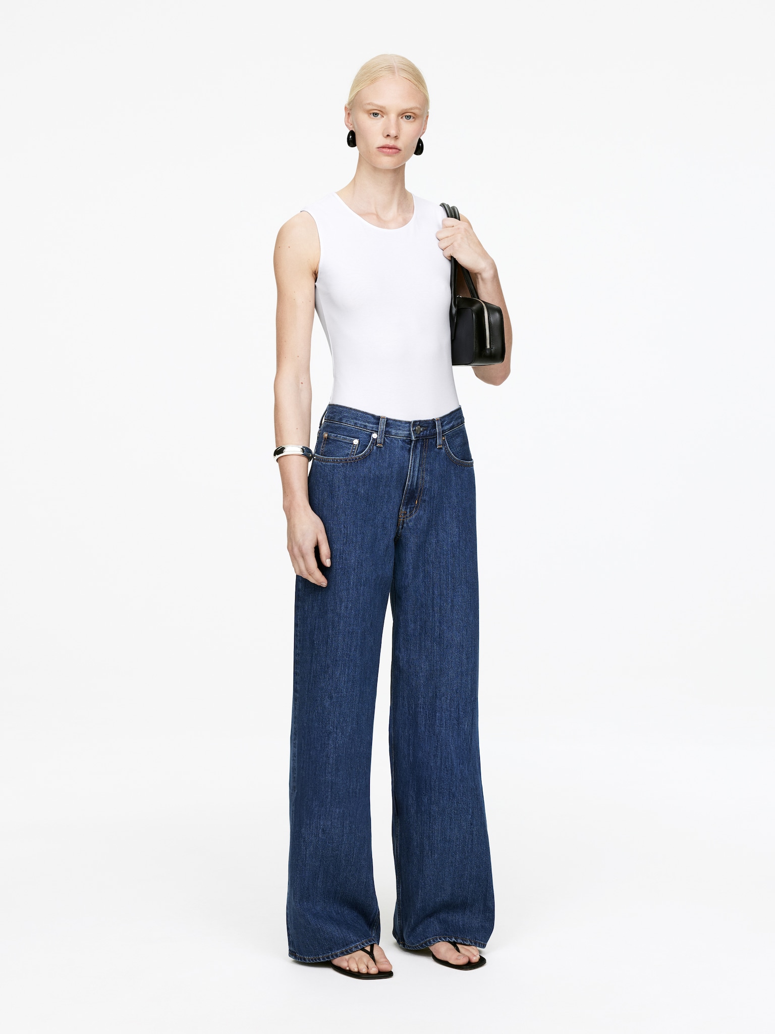 CLOUD Loose Wide Jeans - Mid Blue/Washed Blue/Grey/Mid Blue/Dark Blue/Dark Blue