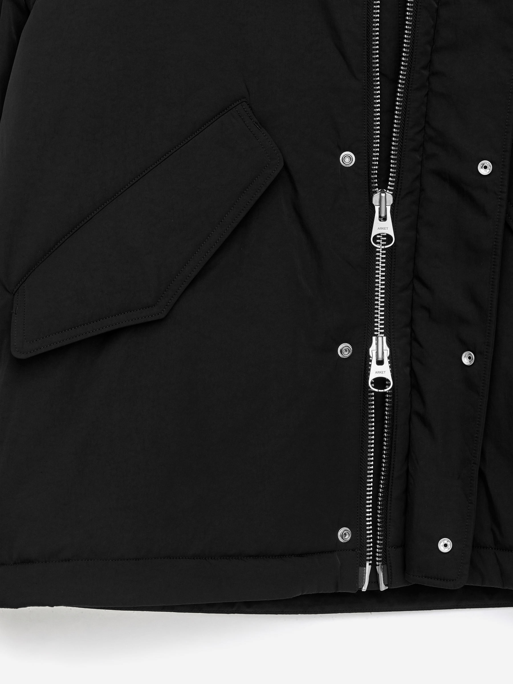 Padded Windbreaker Jacket - Black - Regular fit - Men - StillMedia/DescriptiveDetail - 1