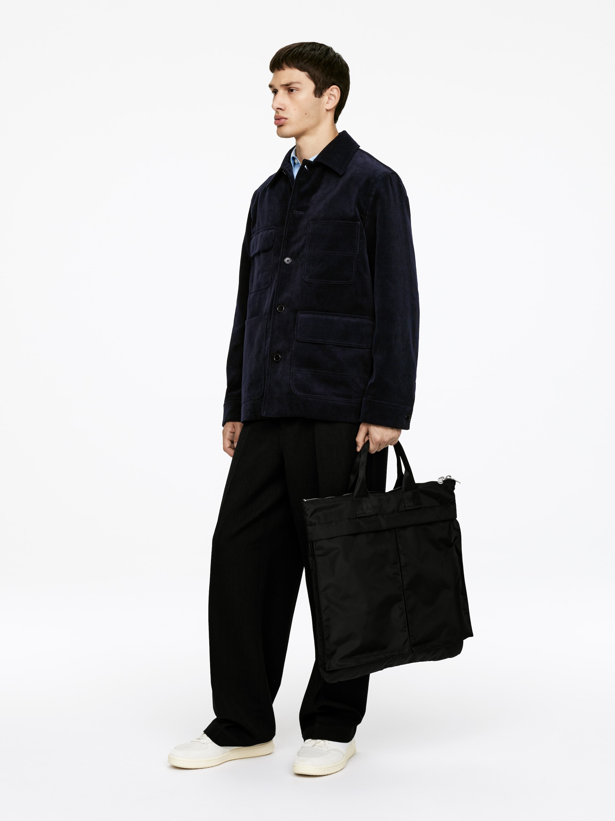Agrandir l'image: Veste utilitaire en velours côtelé - Bleu foncé - HOMME | H&M BE 2