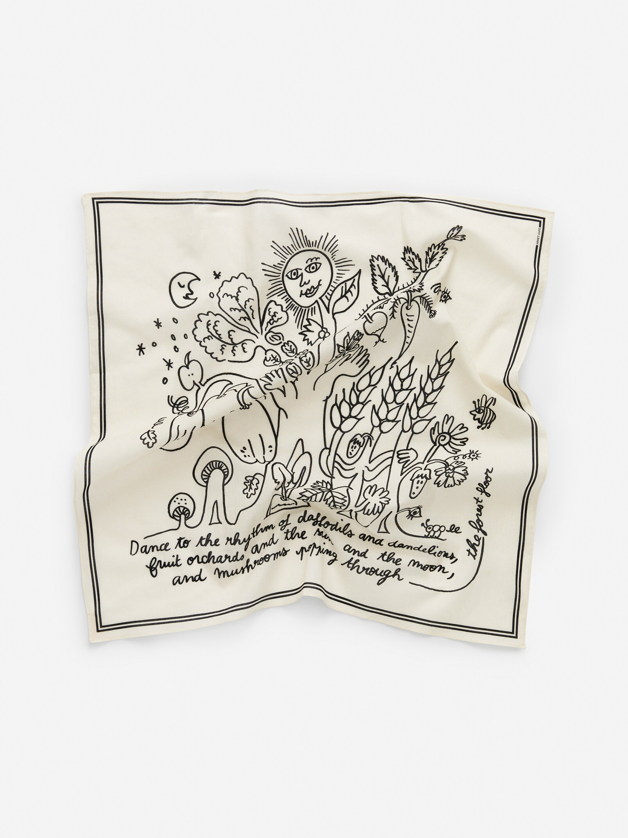Agrandir l'image: Bandana ARKET CAFÉ - Blanc cassé/Noir - HOMME | H&M FR 3