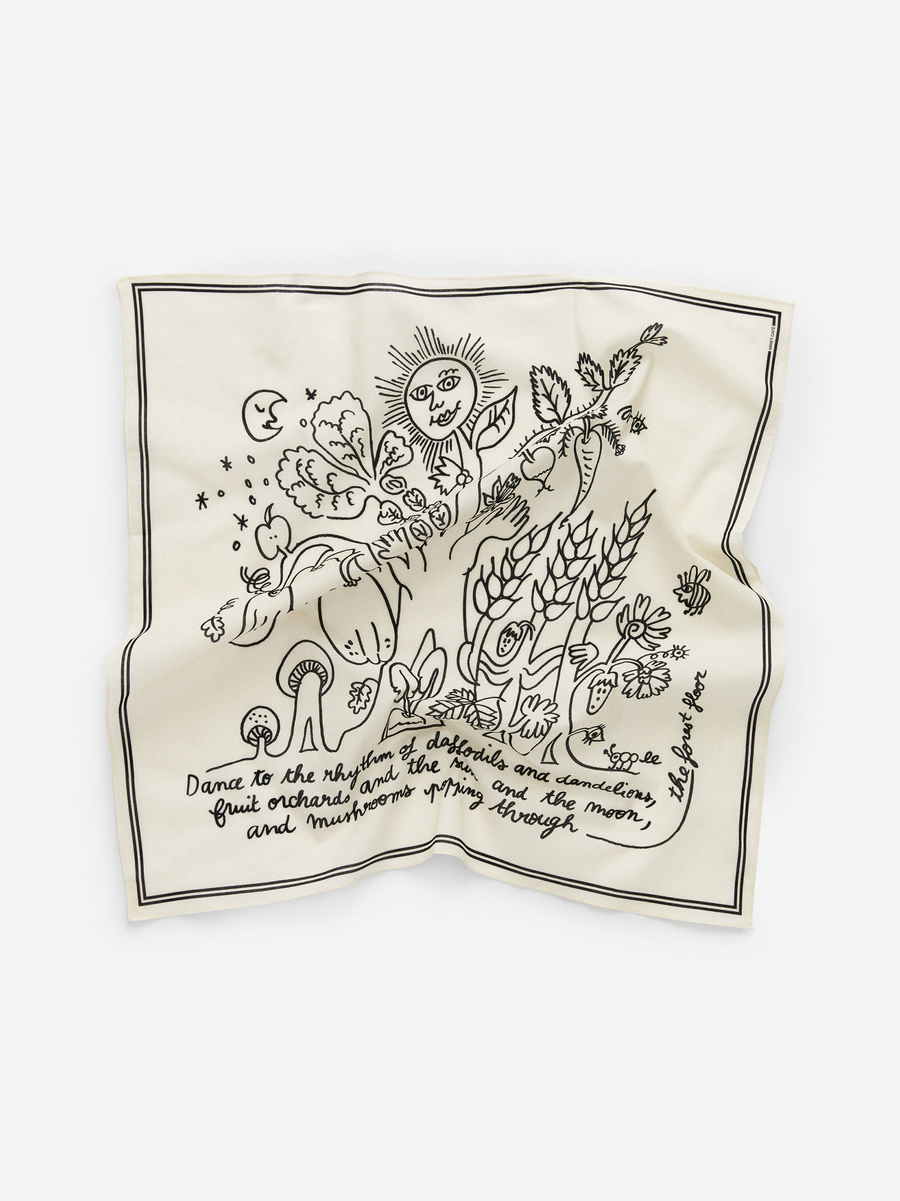 ARKET CAFÉ Bandana - Off White/Black - Café - StillMedia/DescriptiveStillLife - 3