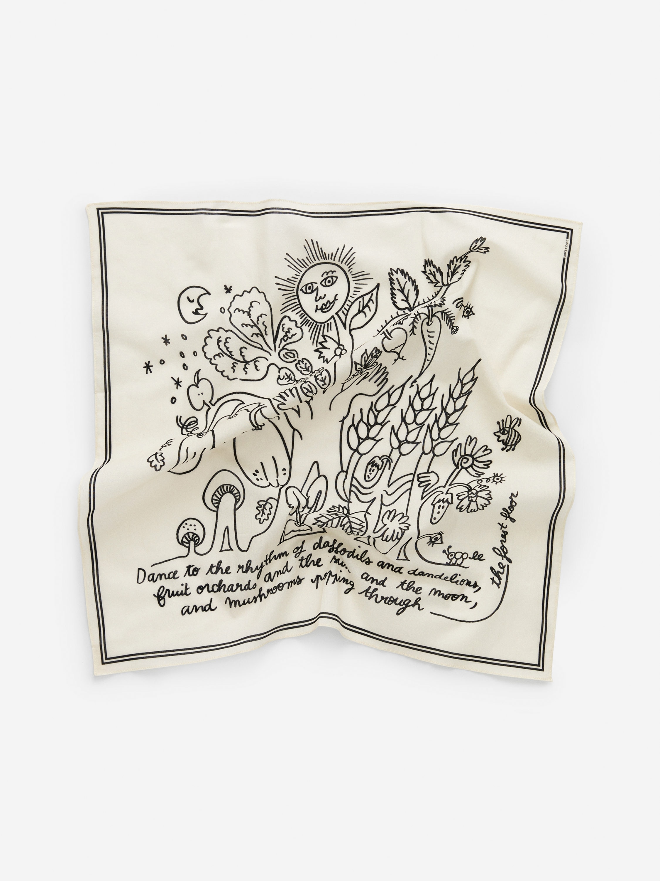 ARKET CAFÉ Bandana - Off White/Black - Café - StillMedia/DescriptiveStillLife - 3