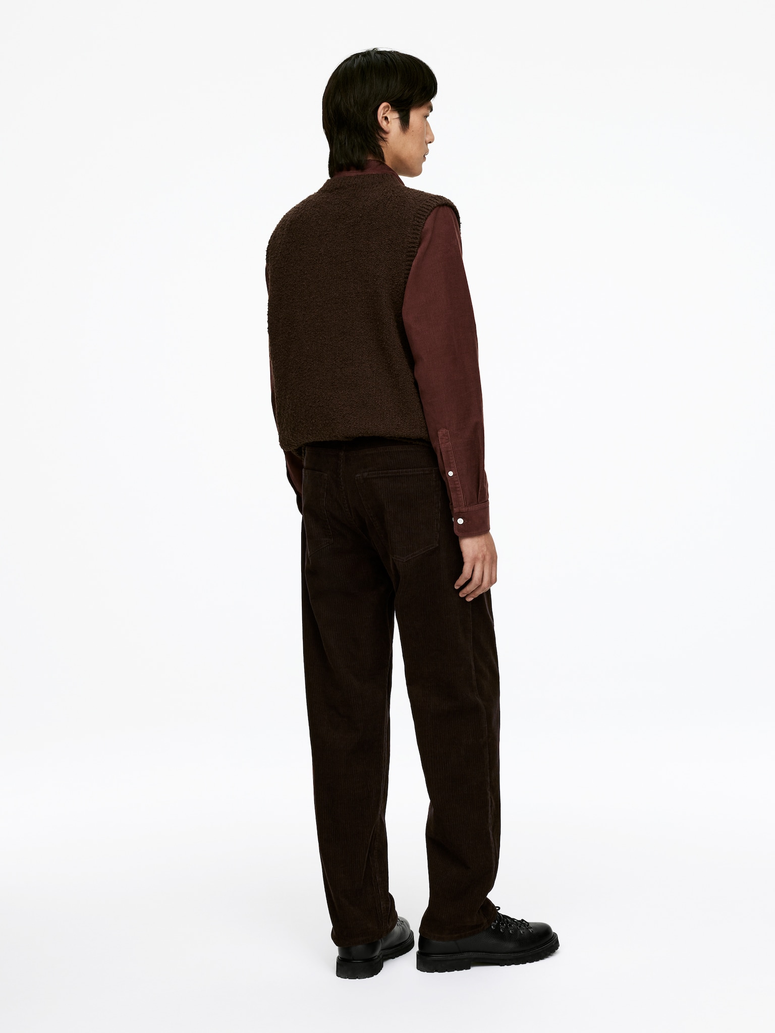 Pantalones de pana LOOSE - Marrón/Negro/Topo claro - 5