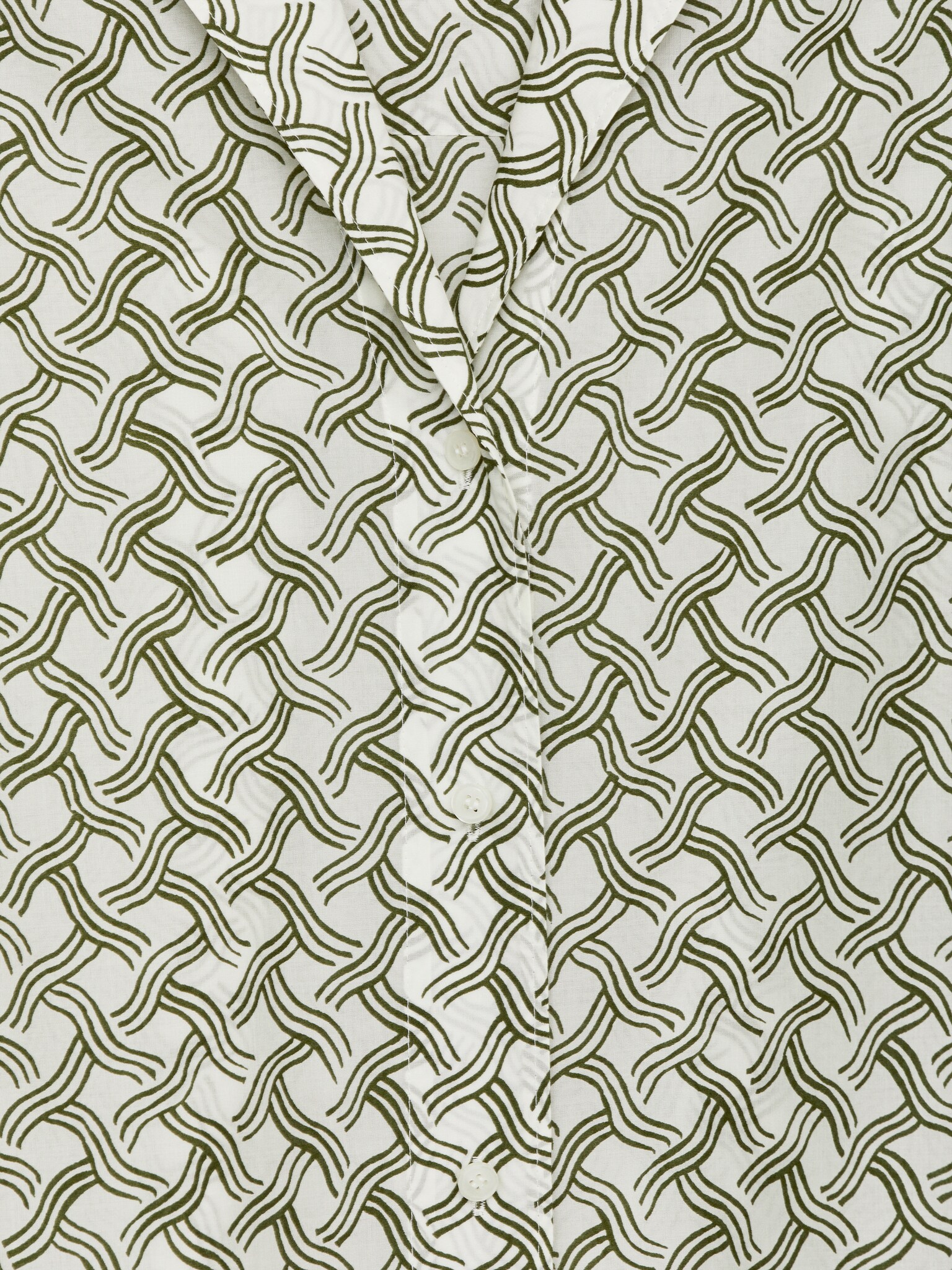 Mintás ing - Off White/Sötétzöld/Sötétkék/Fehér - 2